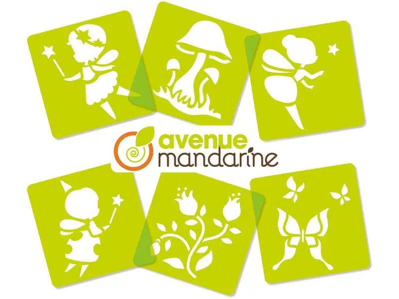 Avenue Mandarine Schablone 15 x 15 cm, Fee Avenue Mandarine Schablone 15 x 15 cm, Fee