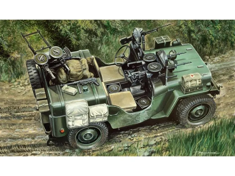 Italeri Bausatz Commando Car Jeep 1:35 Italeri Bausatz Commando Car Jeep 1:35