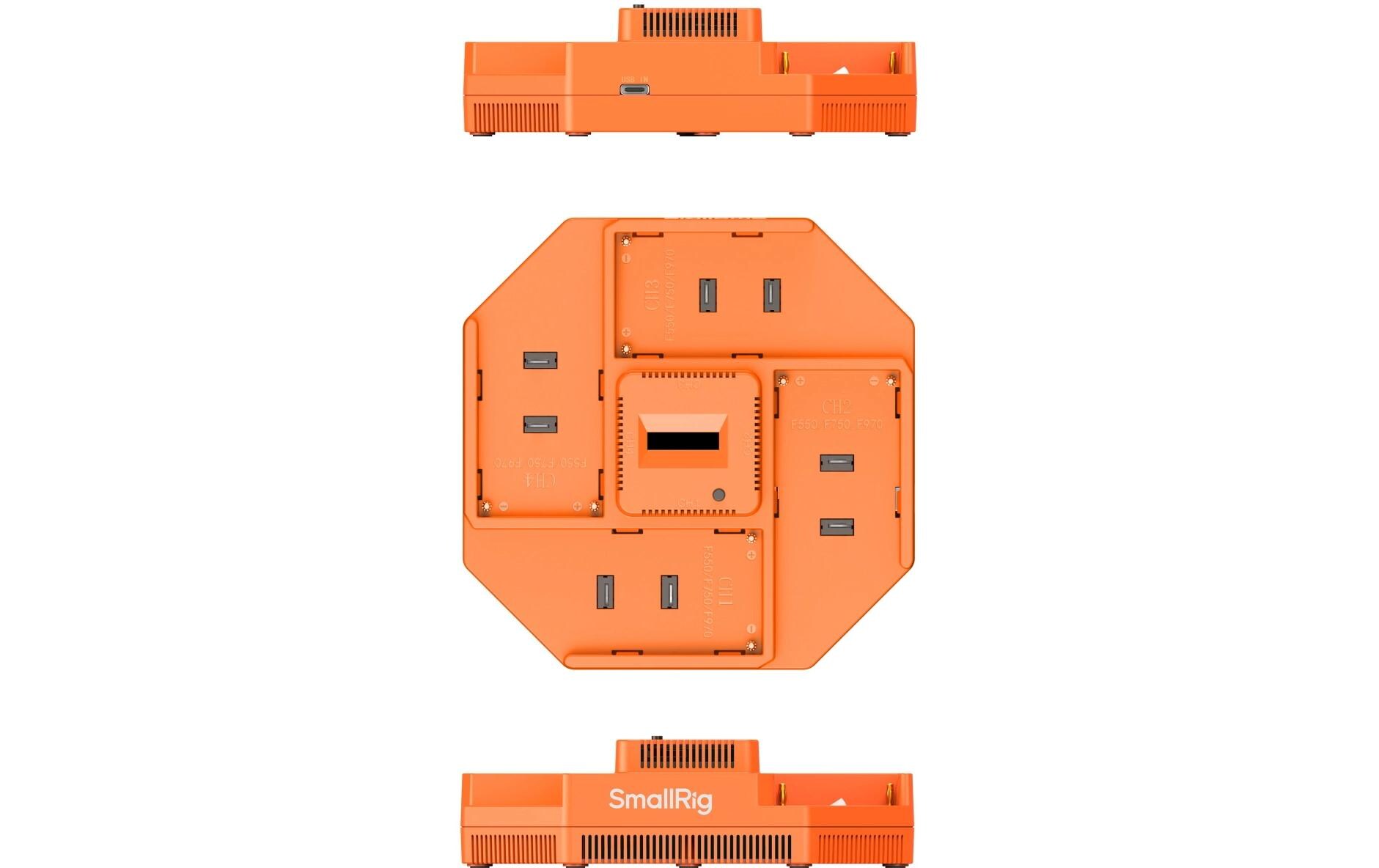 Smallrig NP-F 4-Kanal Kamera-Akkuladegerät