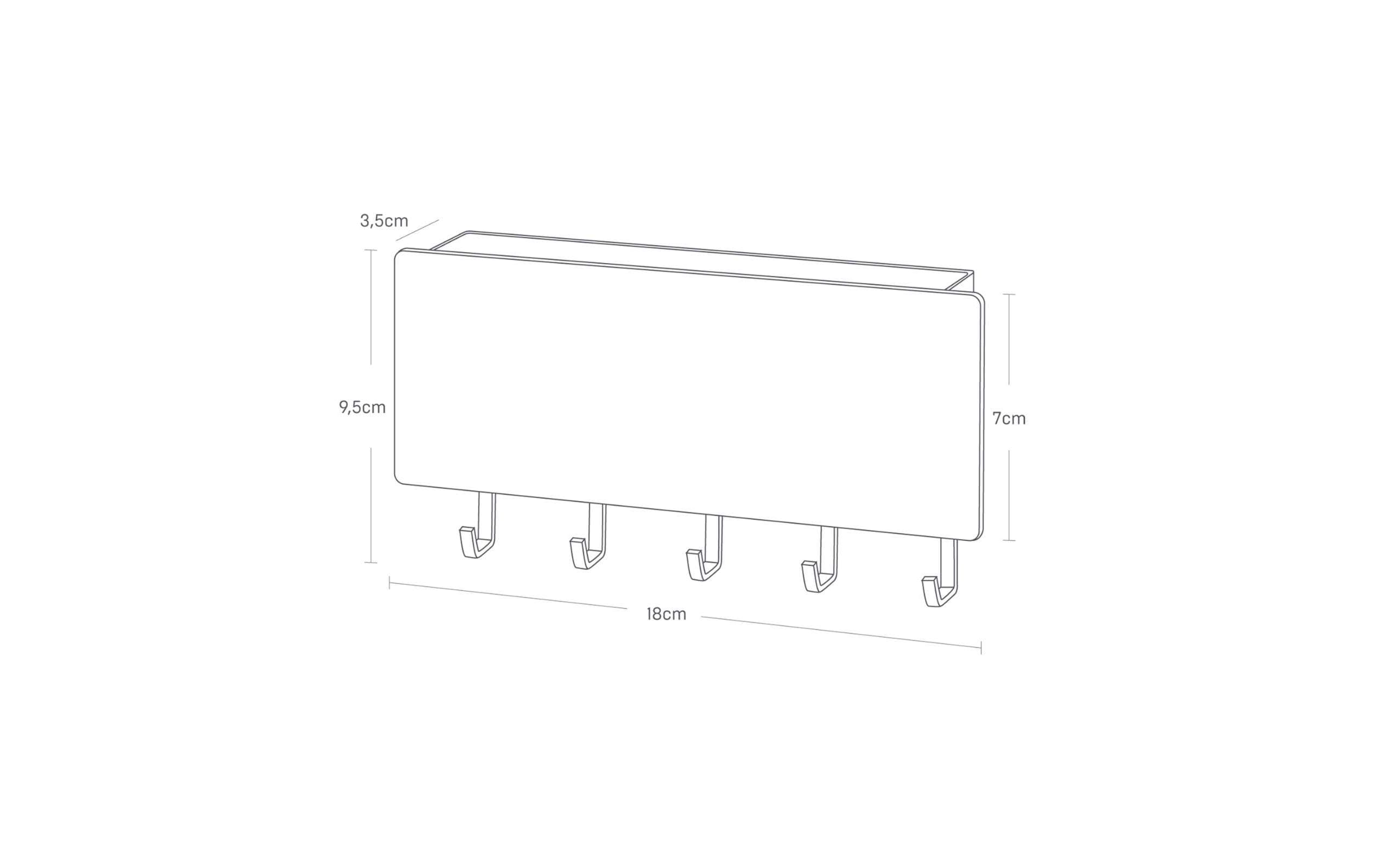 Yamazaki Wandhaken Rin Braun/Schwarz