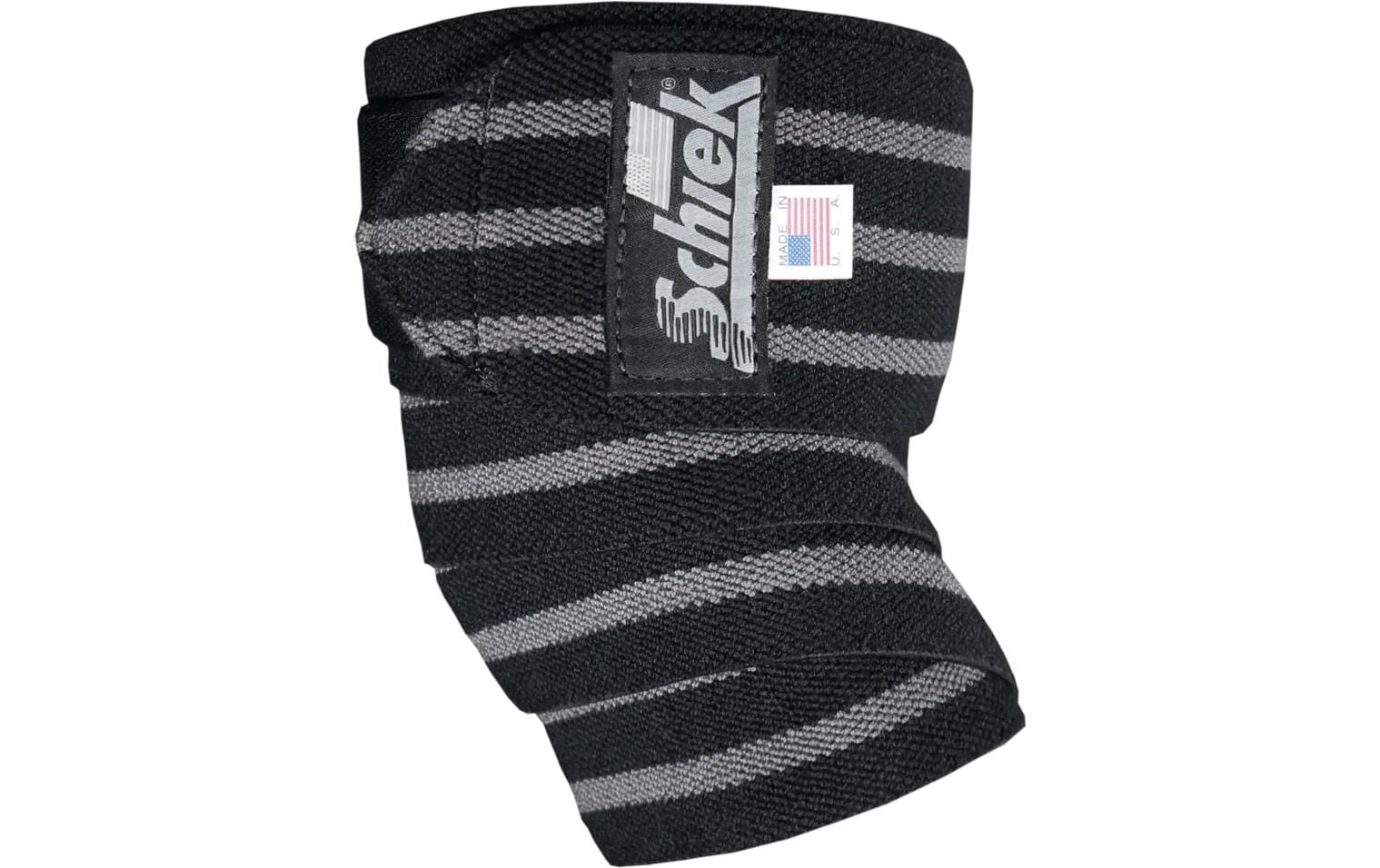 Schiek Sports Kniebandagen mit Klettverschluss Schwarz-Silber