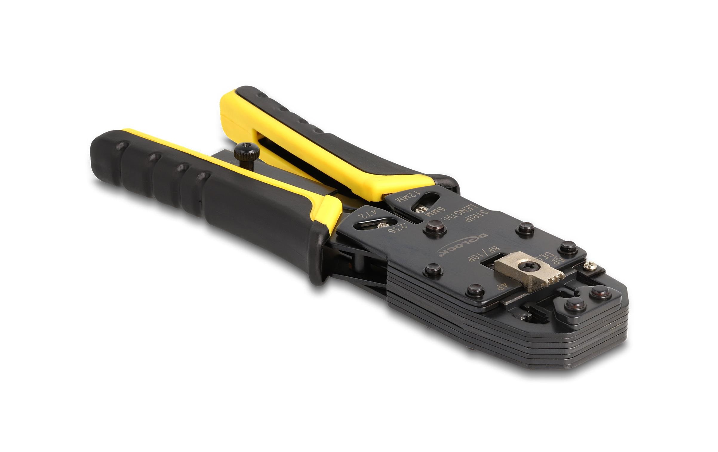 Delock Crimpzange für RJ50, RJ45, RJ12/11, 6P DEC, 4P Delock Crimpzange für RJ50, RJ45, RJ12/11, 6P DEC, 4P