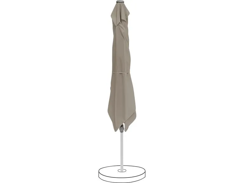 Suncomfort by Glatz Sonnenschirm Pop Up, 250 x 200 cm, Light Taupe Suncomfort by Glatz Sonnenschirm Pop Up, 250 x 200 cm, Light Taupe
