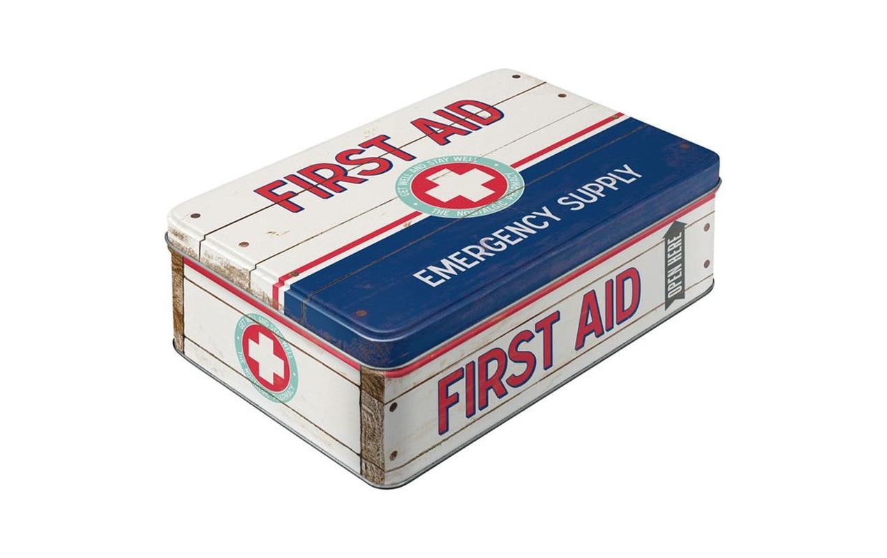 Nostalgic Art Medikamentenbox First Aid Blau/Rot/Weiss Nostalgic Art Medikamentenbox First Aid Blau/Rot/Weiss