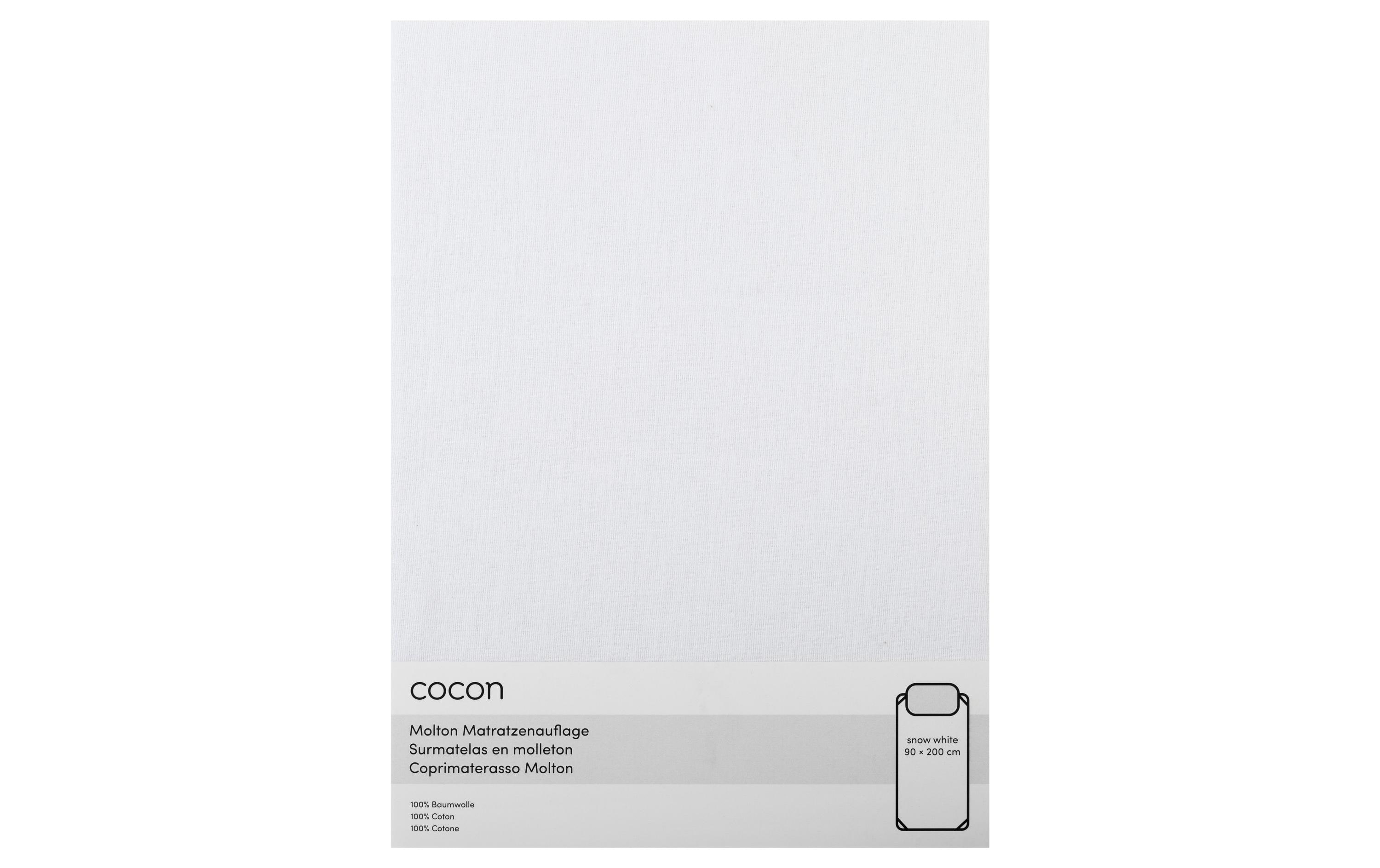 COCON Fixmolton 90 x 200 cm, Weiss COCON Fixmolton 90 x 200 cm, Weiss