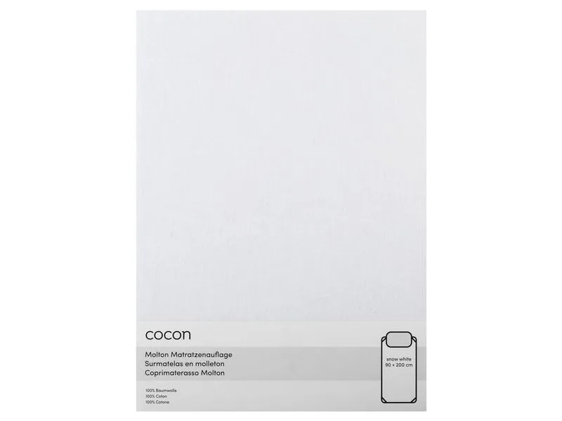 COCON Fixmolton 90 x 200 cm, Weiss COCON Fixmolton 90 x 200 cm, Weiss
