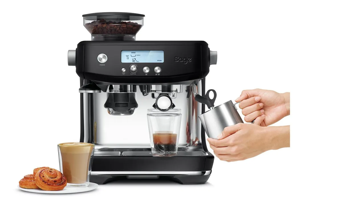 Sage Siebträgermaschine Barista Pro Schwarz Sage Siebträgermaschine Barista Pro Schwarz
