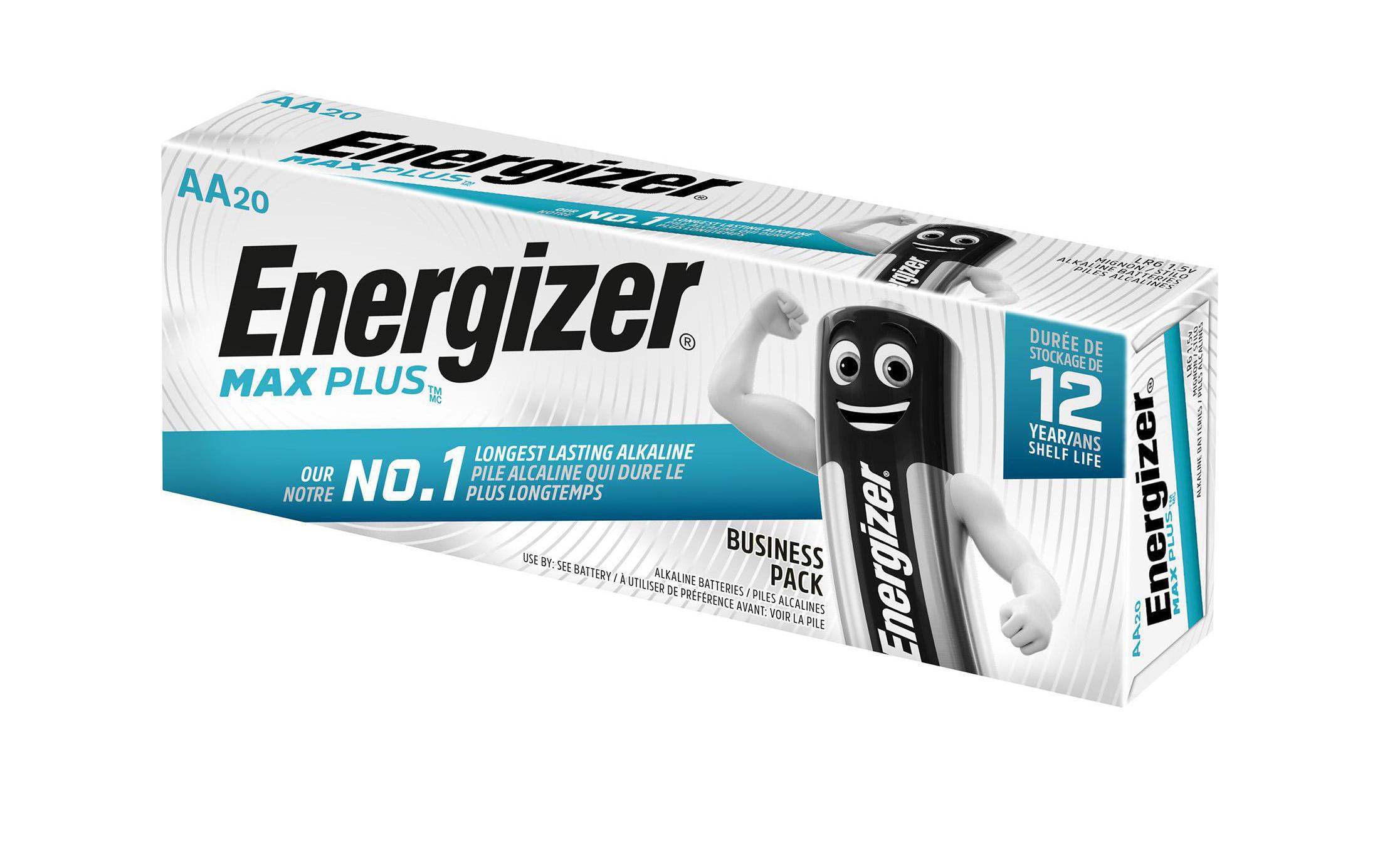 Energizer Batterie Max Plus 20 Stück
