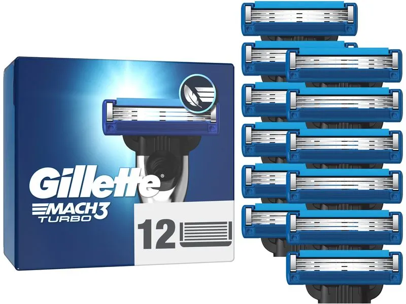 Gillette Rasierklingen Mach3 Turbo 12 Stück