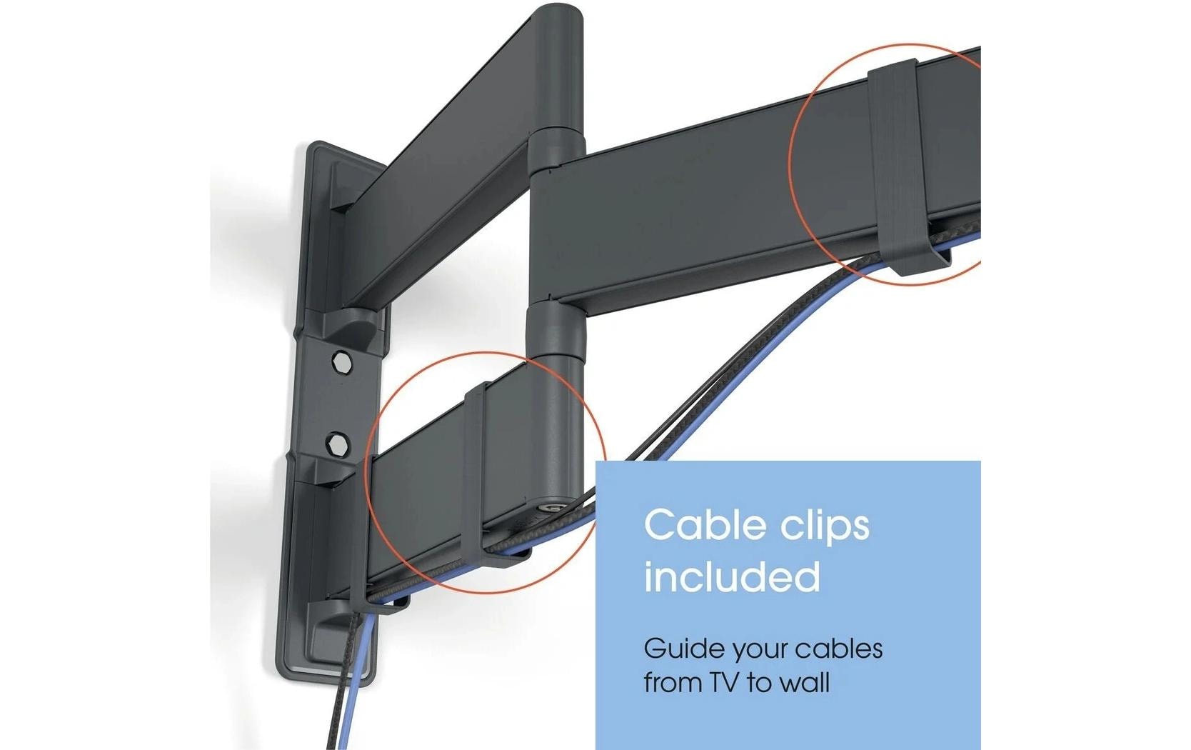 Vogel's Wandhalterung COMFORT, schwenkbar, 55-100, 55 kg Schwarz