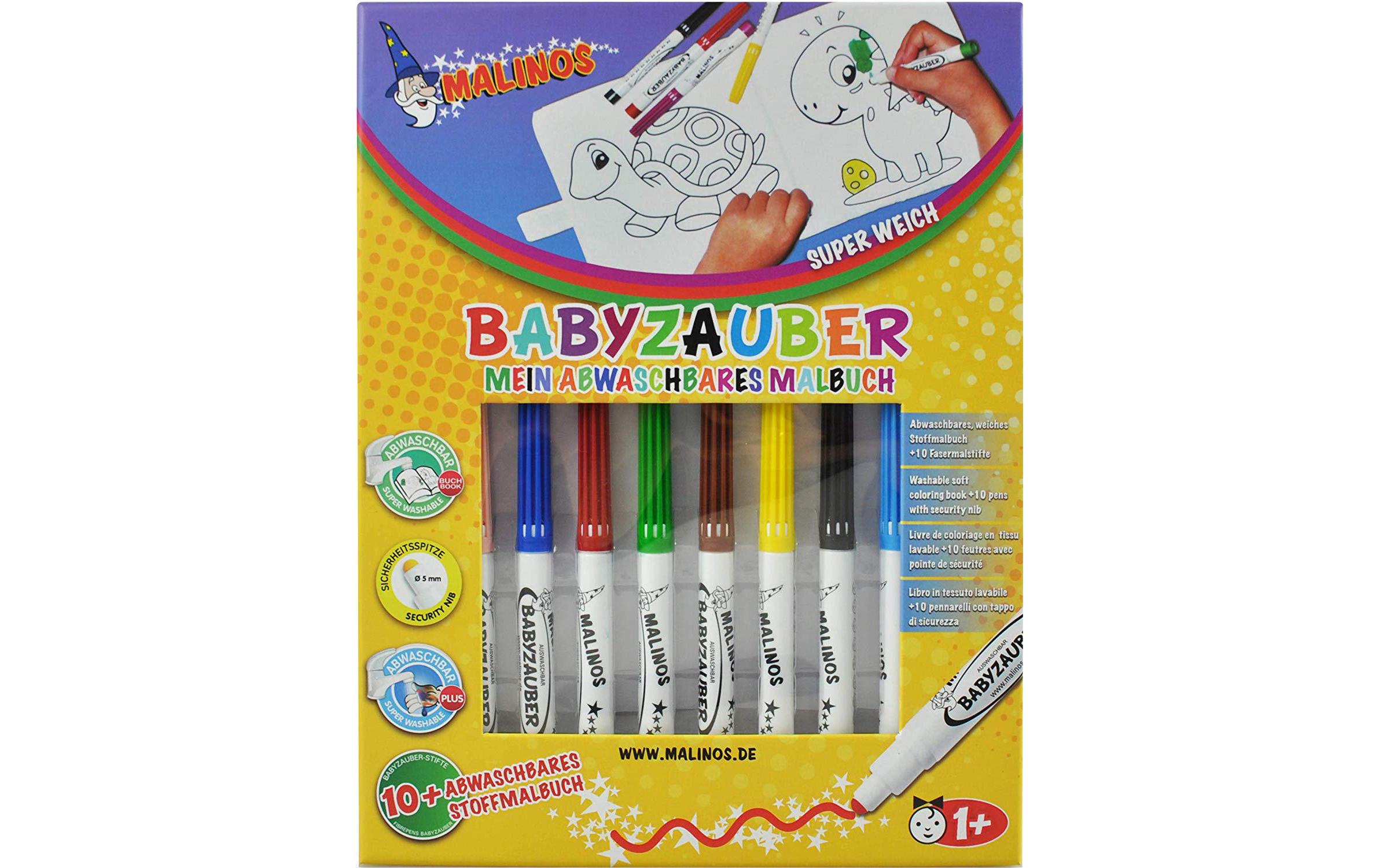 Malinos Filzstift Babyzauber mit Malbuch