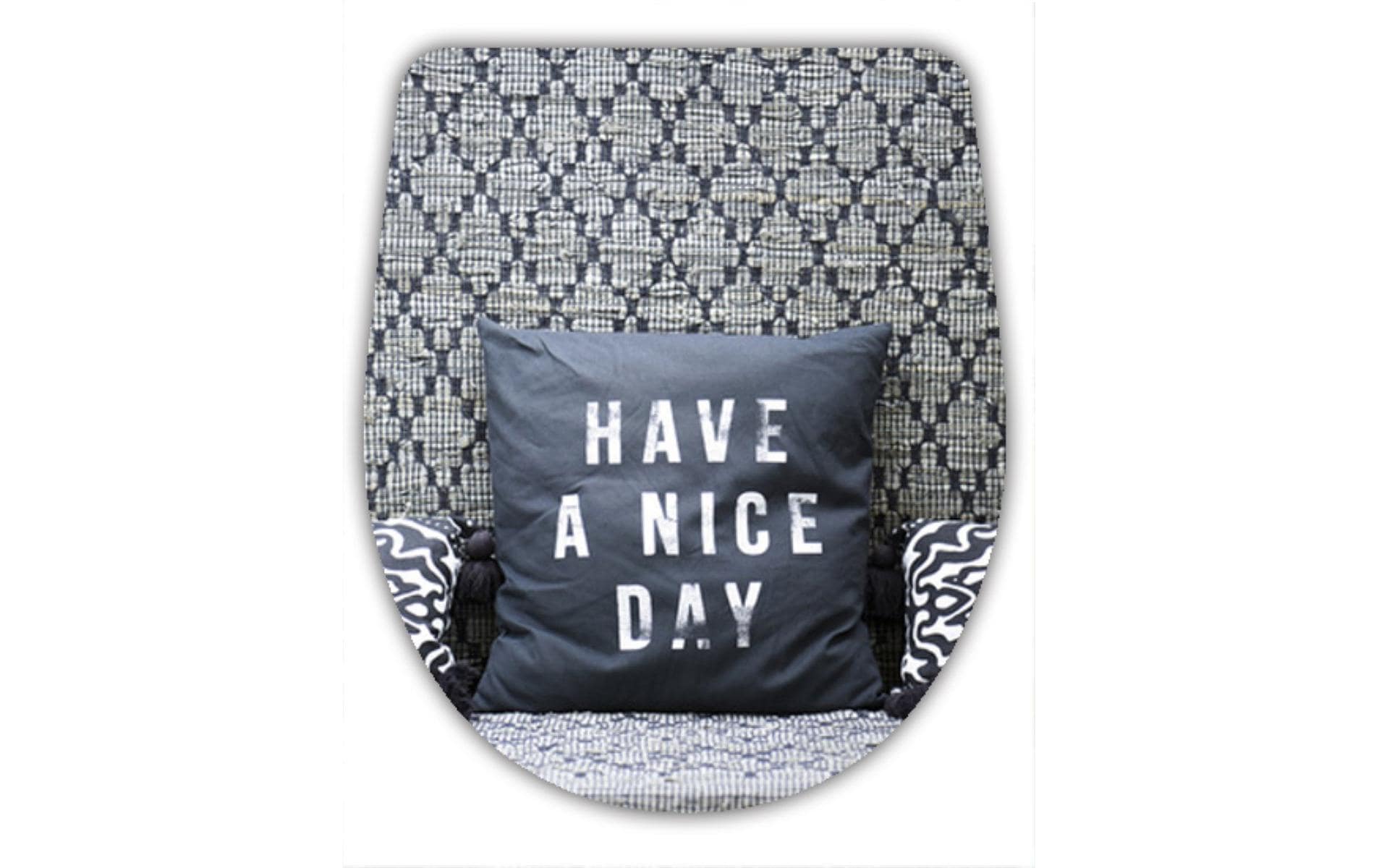 diaqua® Toilettensitz Arles Nice Day Grau/Weiss