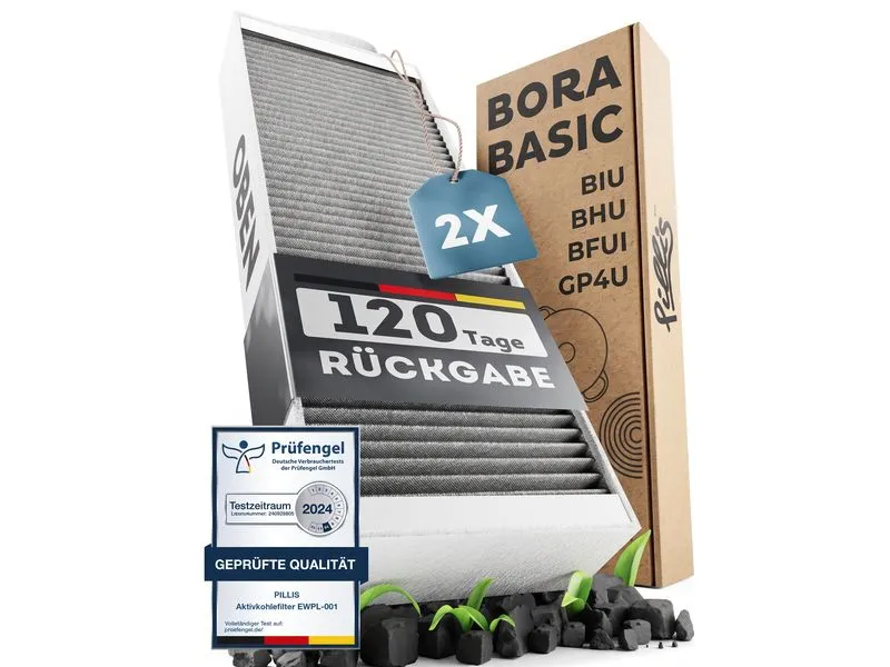 Pillis Aktivkohlefilter-Set Bora Basic 2 Stück Pillis Aktivkohlefilter-Set Bora Basic 2 Stück