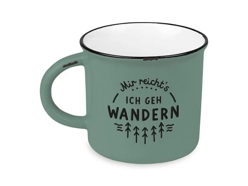 Grafik Werkstatt Vintage Becher Bergglück, Mir reicht's Grafik Werkstatt Vintage Becher Bergglück, Mir reicht's