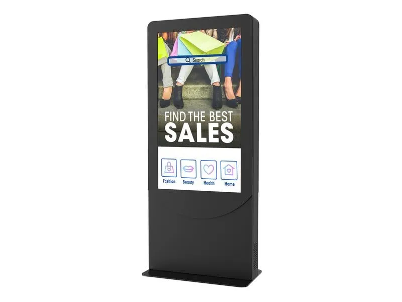 Peerless-AV Kioskrahmen KIPC2555B-3-EUK Schwarz, für 55