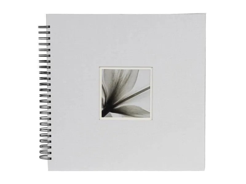 Dörr Fotoalbum Unitex Spiralalbum 34 x 34 cm, Weiss