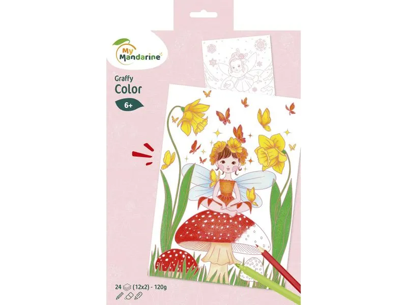 Avenue Mandarine Graffy Color, Feen – Mehrfarbig A4