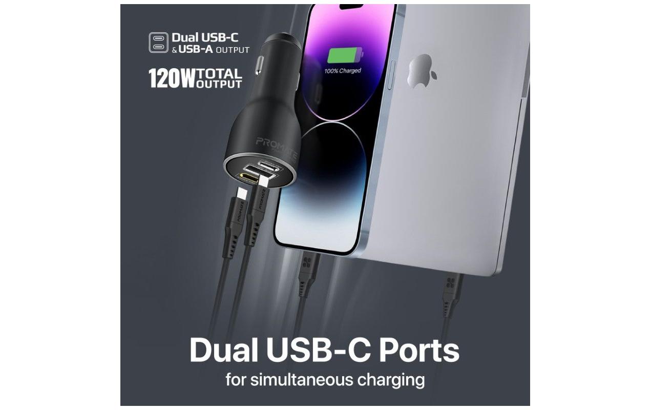 Promate PowerDrive 120 Watt USB-C Ladegerät