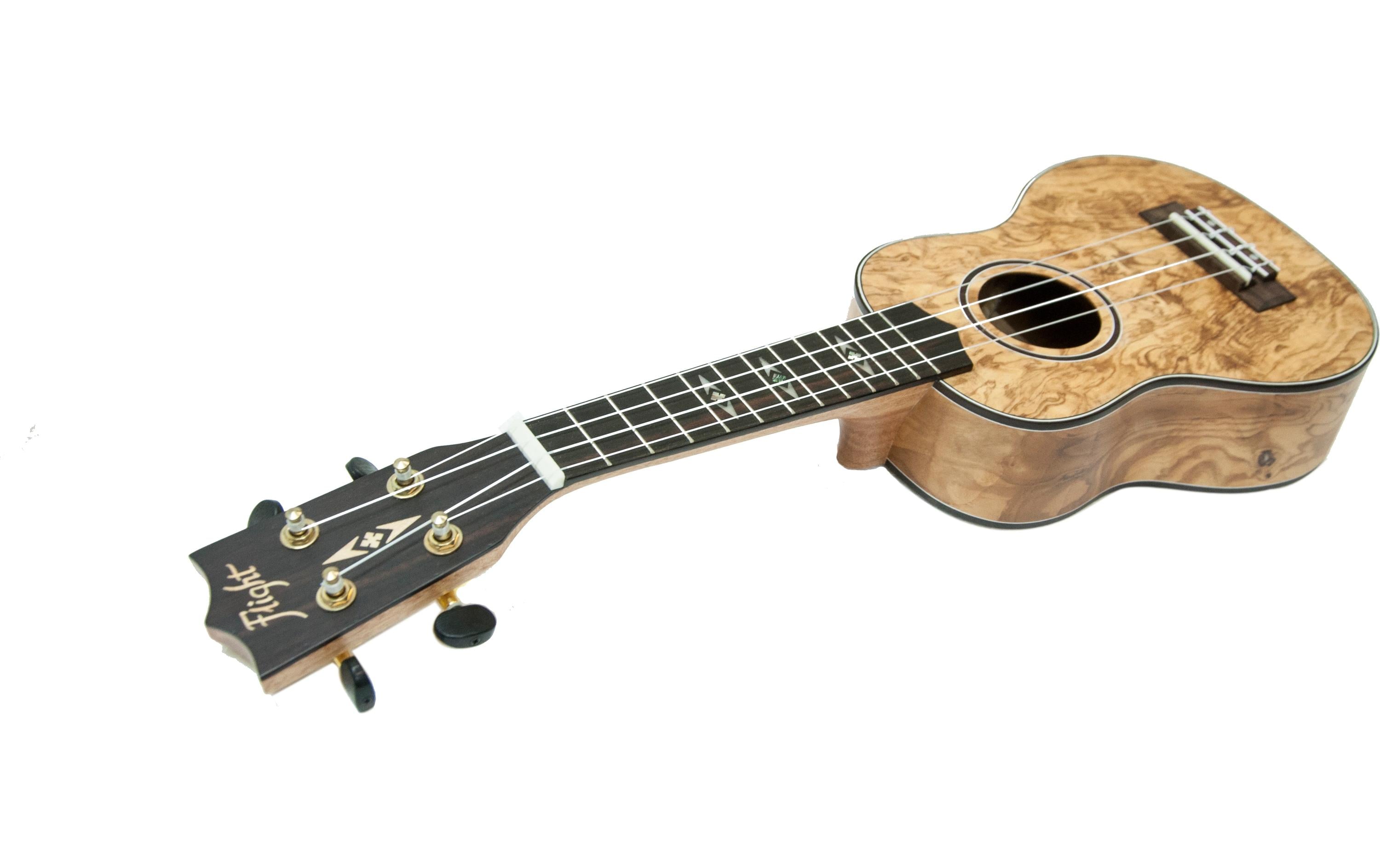 Flight Ukulele Soprano – Quilted Ash