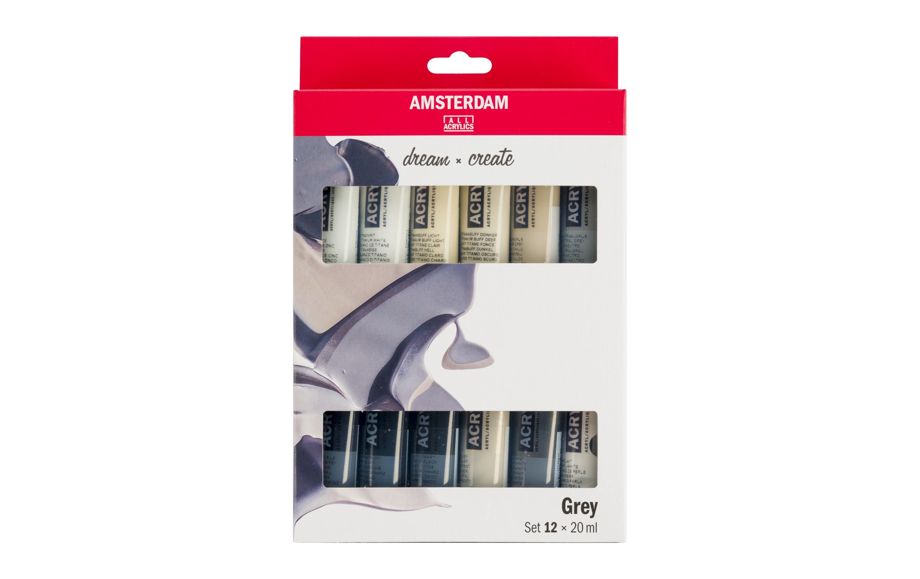 Amsterdam Acrylfarbe Greys 12 Tuben à 20 ml Amsterdam Acrylfarbe Greys 12 Tuben à 20 ml