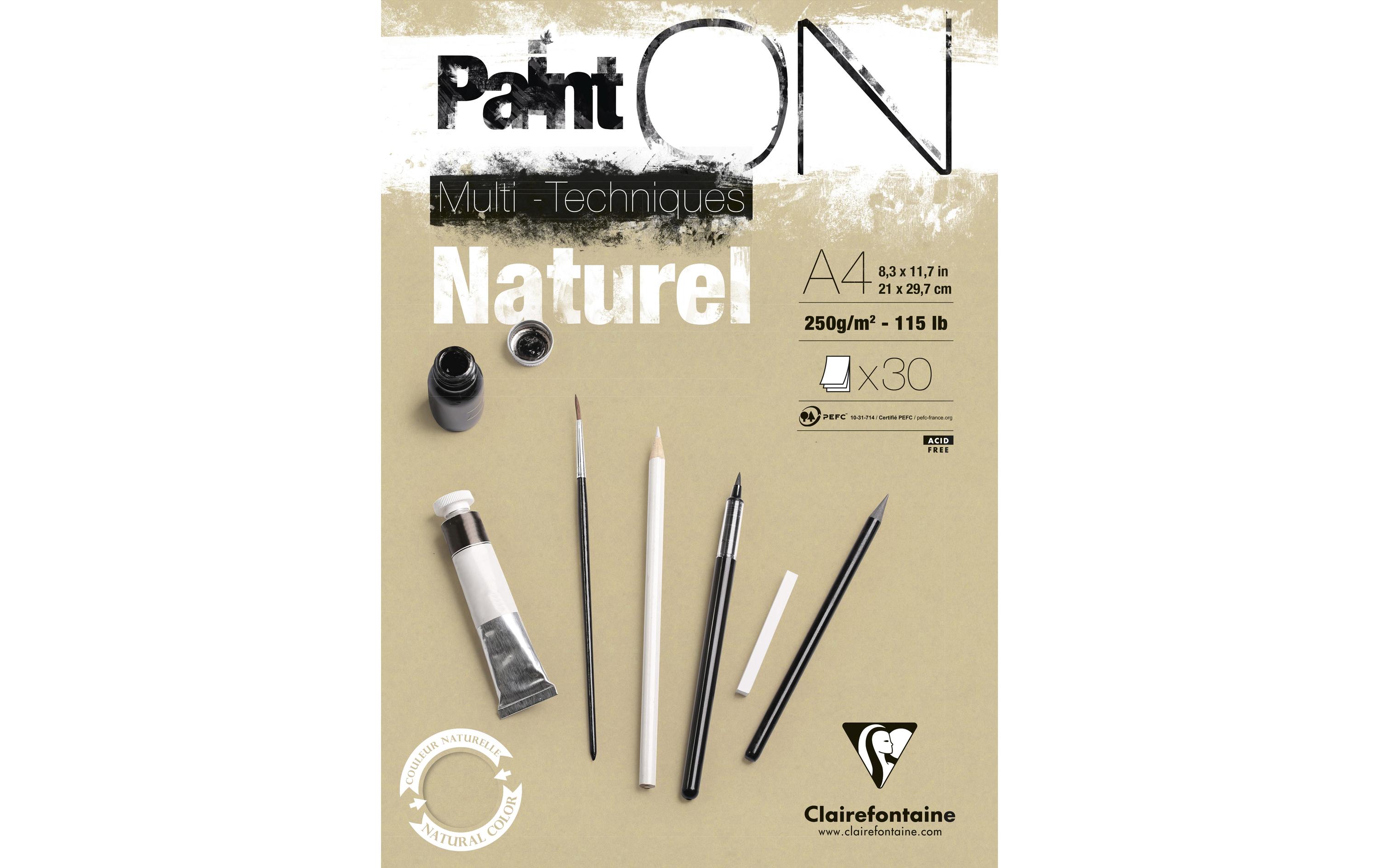 Clairefontaine Malblock PaintON A4, 30 Blatt, Sand