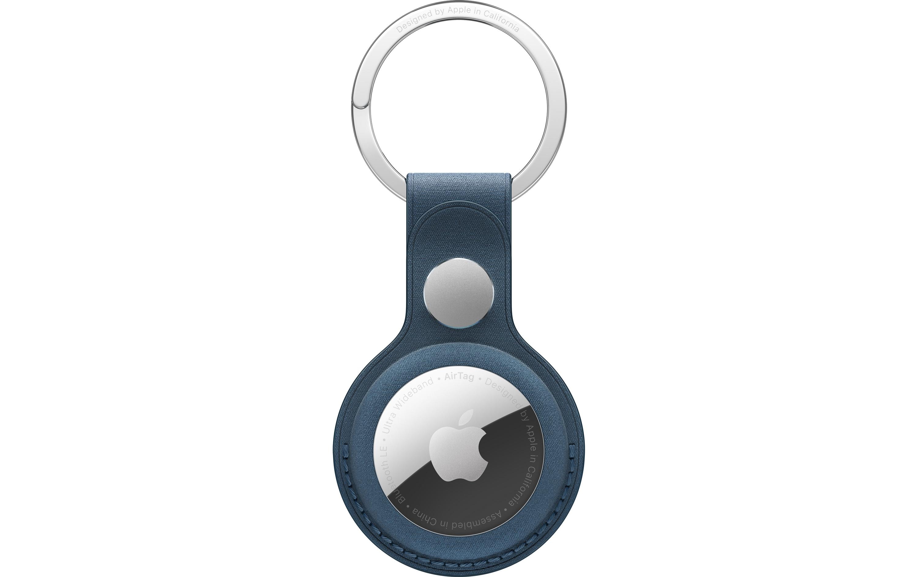 Apple AirTag Schlüsselanhänger aus Feingewebe Pacific Blue