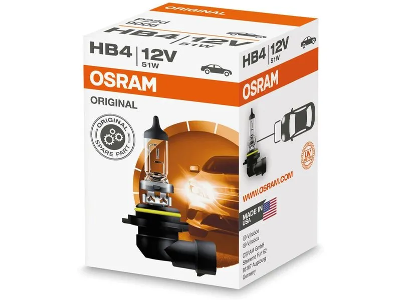 OSRAM Glühlampe 12V HB4 12V 51W P22d PKW OSRAM Glühlampe 12V HB4 12V 51W P22d PKW