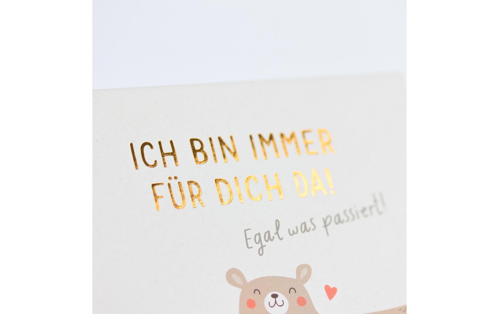 Grafik Werkstatt Minibuch Bin immer für dich da!