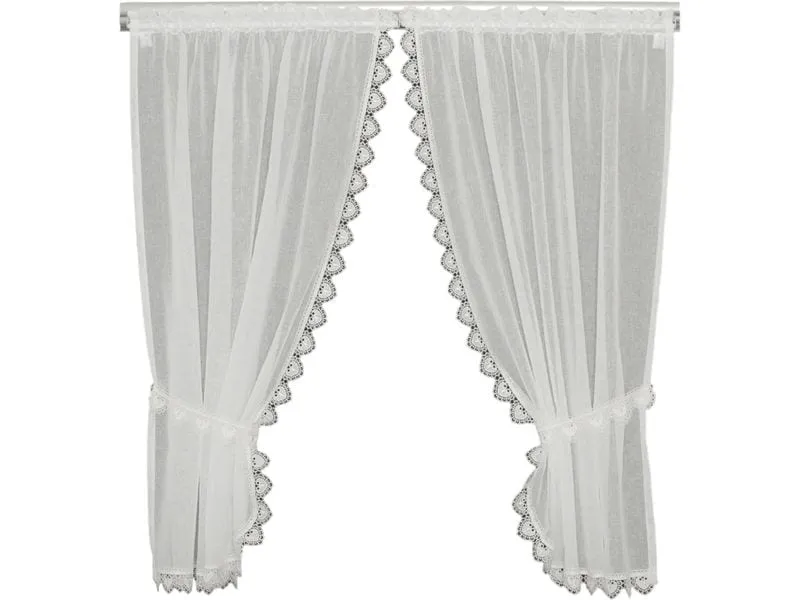 Hubatka Tagvorhang Vitrage zum Aufhängen 95 cm x 150 cm, Offwhite Hubatka Tagvorhang Vitrage zum Aufhängen 95 cm x 150 cm, Offwhite