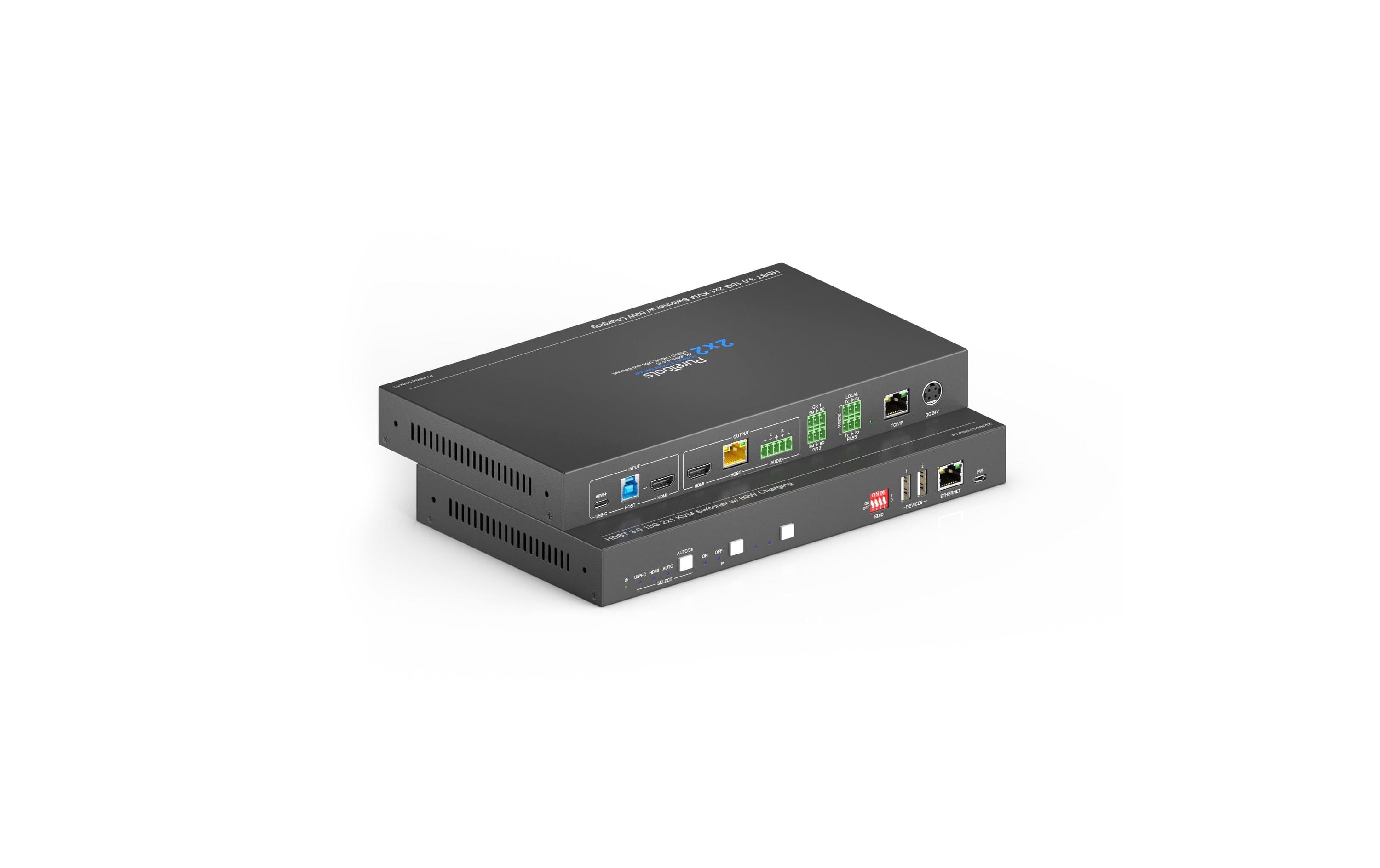 PureTools Presentation Switcher PT-PSW-21KVM Multiformat HDBaseT, Set