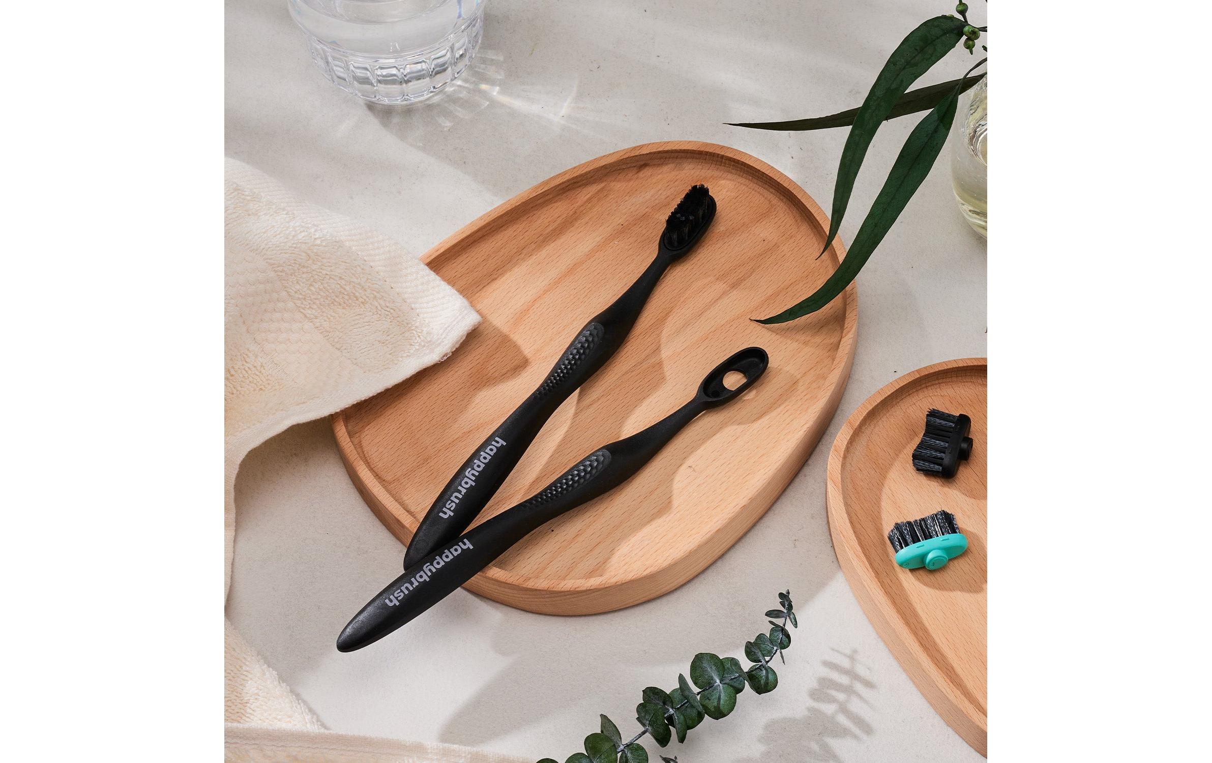 happybrush Handzahnbürste Eco Change Medium