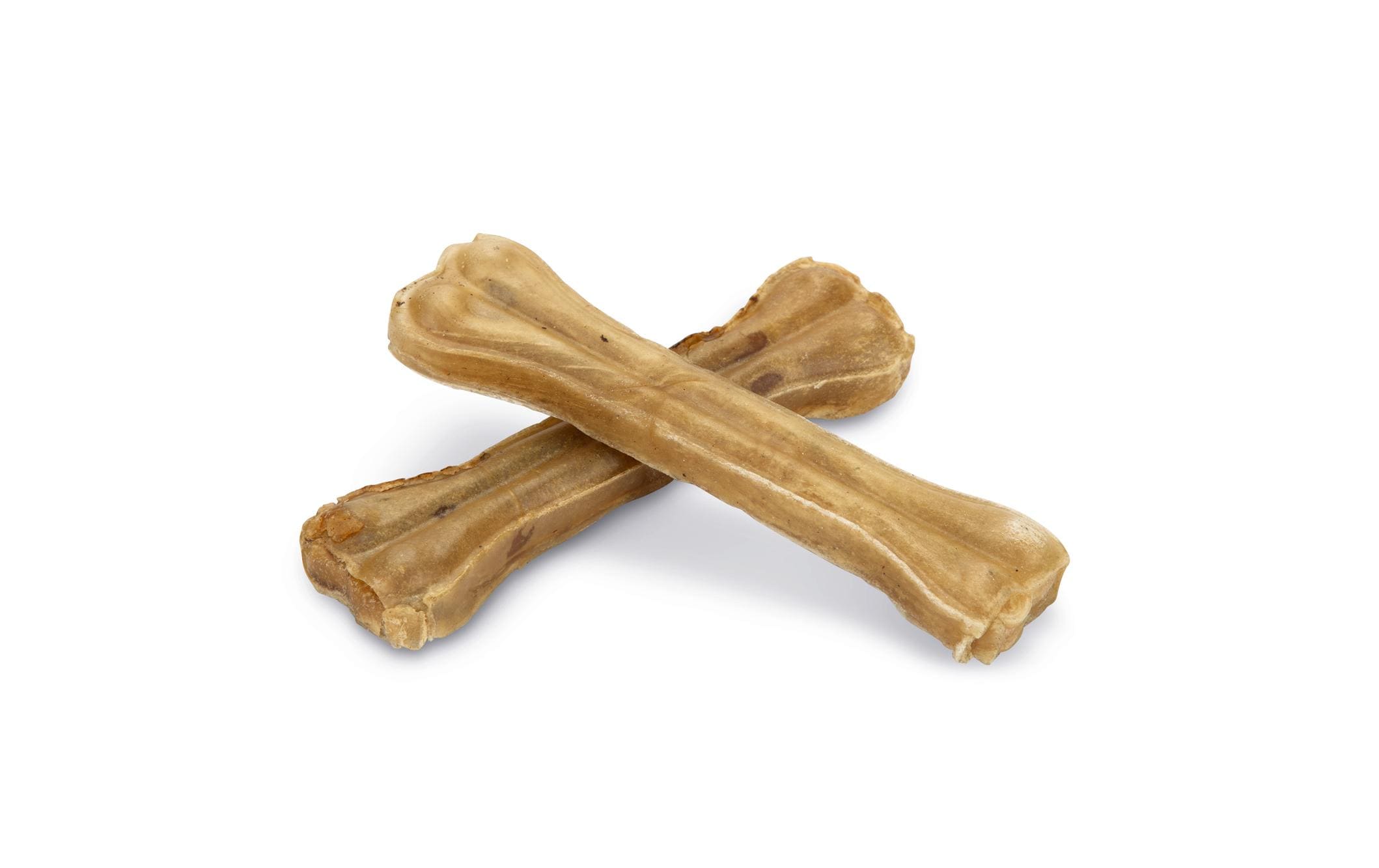 Beeztees Kauknochen Rinderhaut, 16 cm, 2 Stk.