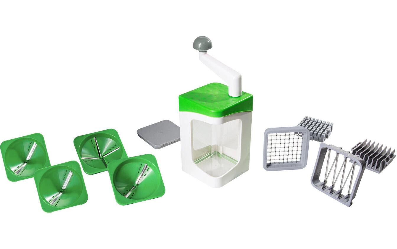 Genius Gemüseschneider Nicer Dicer Julietti 13-teilig, Grün/Weiss