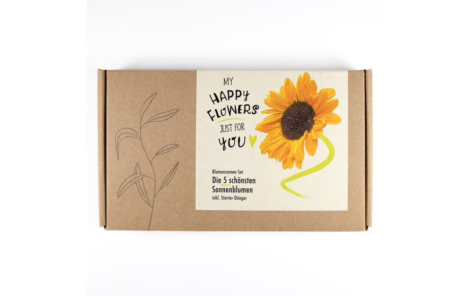 Naturkraftwerk Anzucht My Happy Flowers, 5 Sorten Sonnenblumen