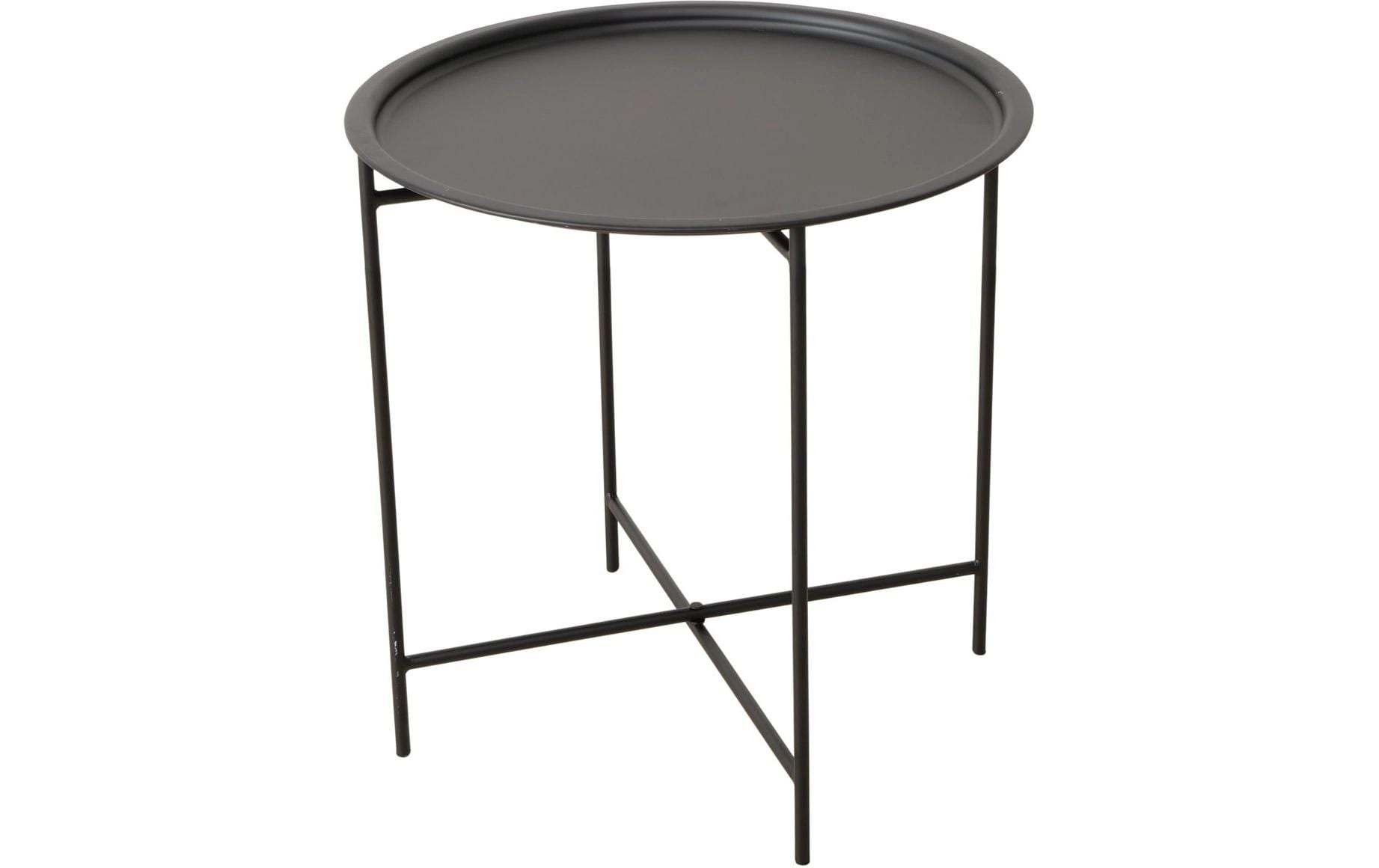 Boltze Beistelltisch Rocko 46 x 46 cm, Schwarz