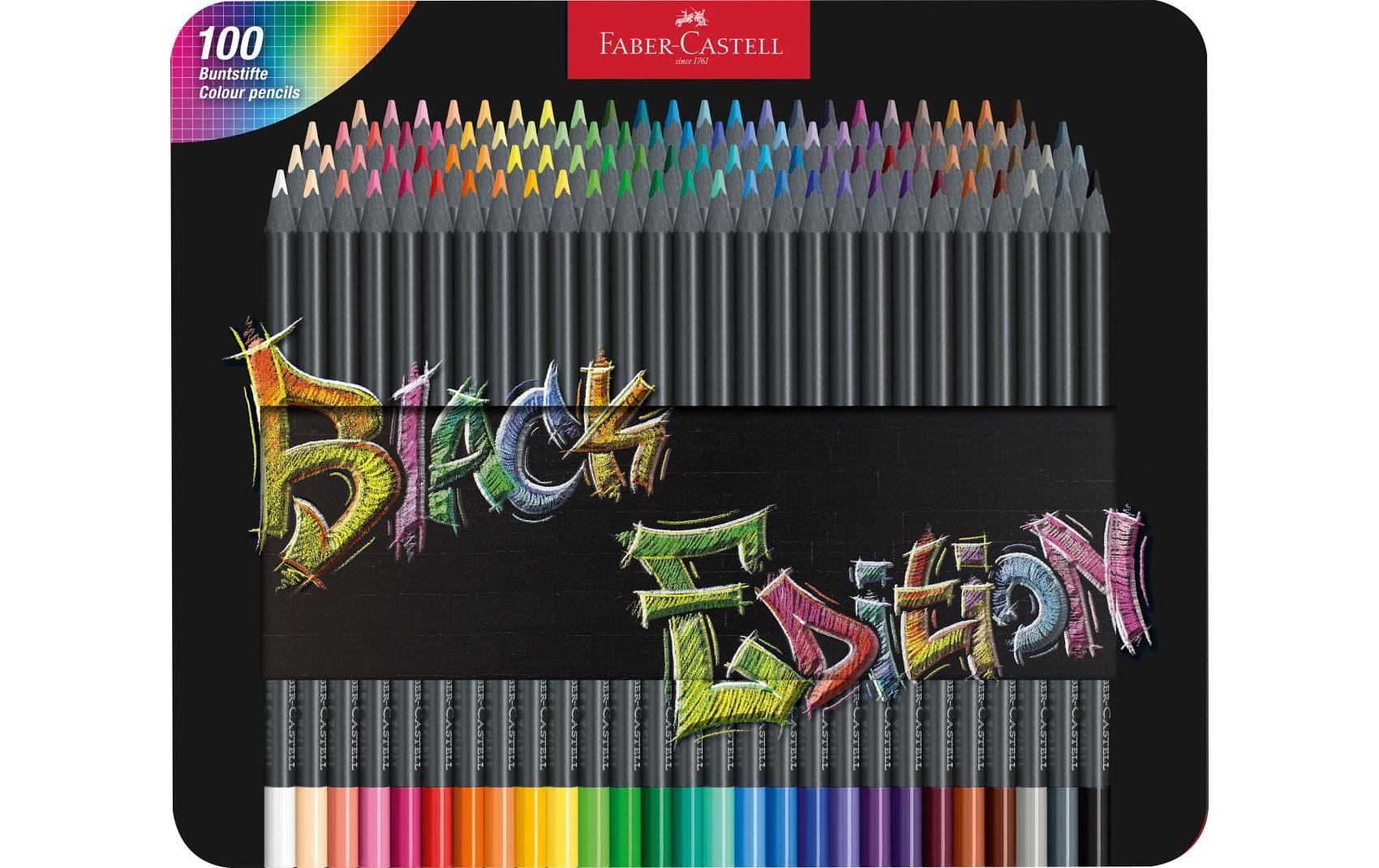 Faber-Castell Farbstifte Black Edition 100 Stück