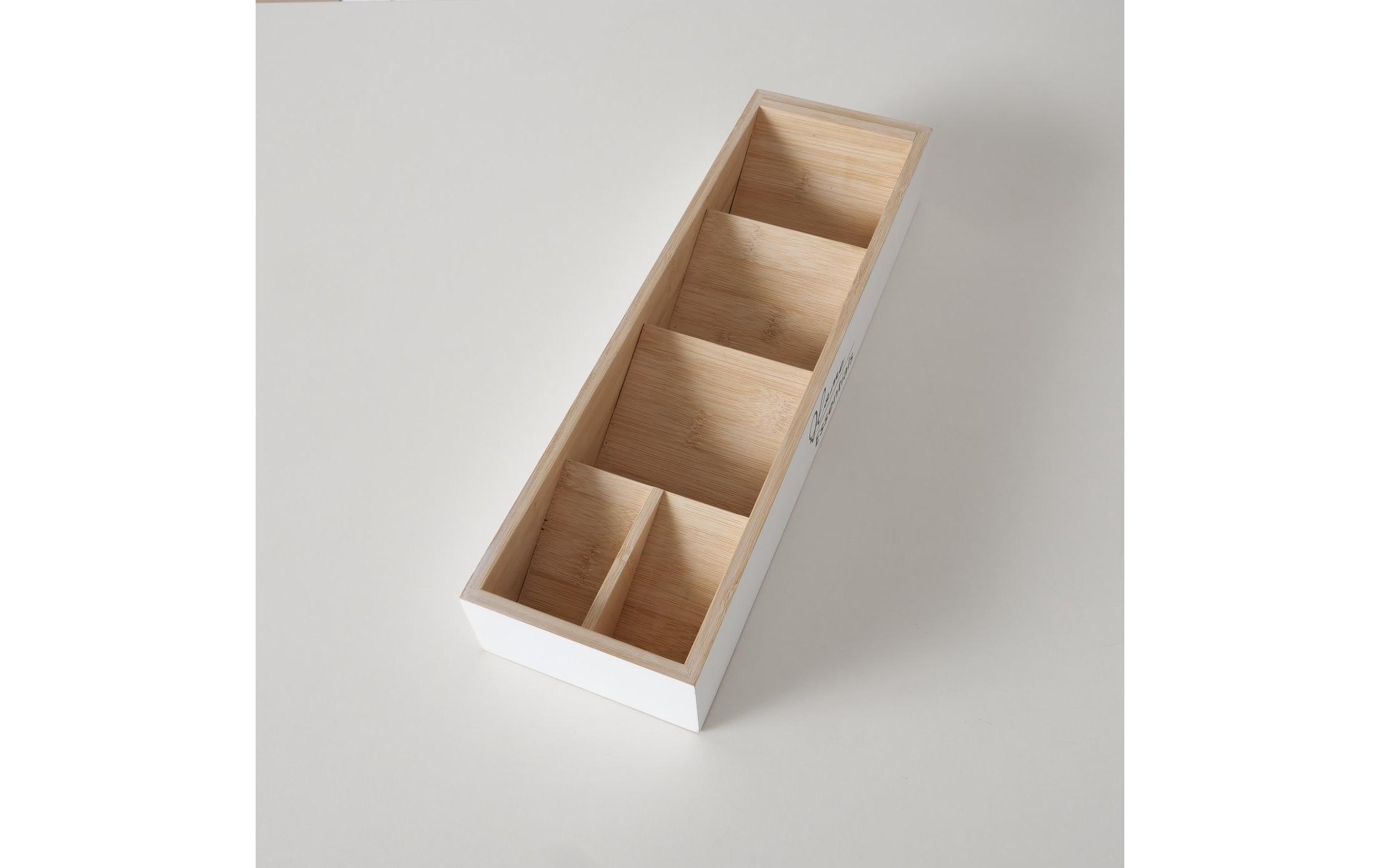 Boltze Aufbewahrungskiste Essentials 40 x 12 cm, Weiss