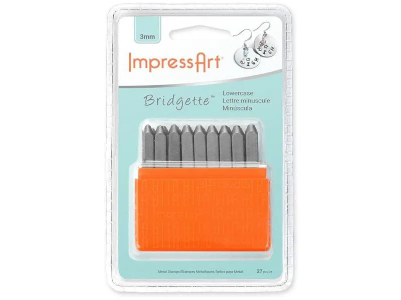 ImpressArt Prägestempel Set 3 mm Kleinbuchstaben, 27 Stück ImpressArt Prägestempel Set 3 mm Kleinbuchstaben, 27 Stück
