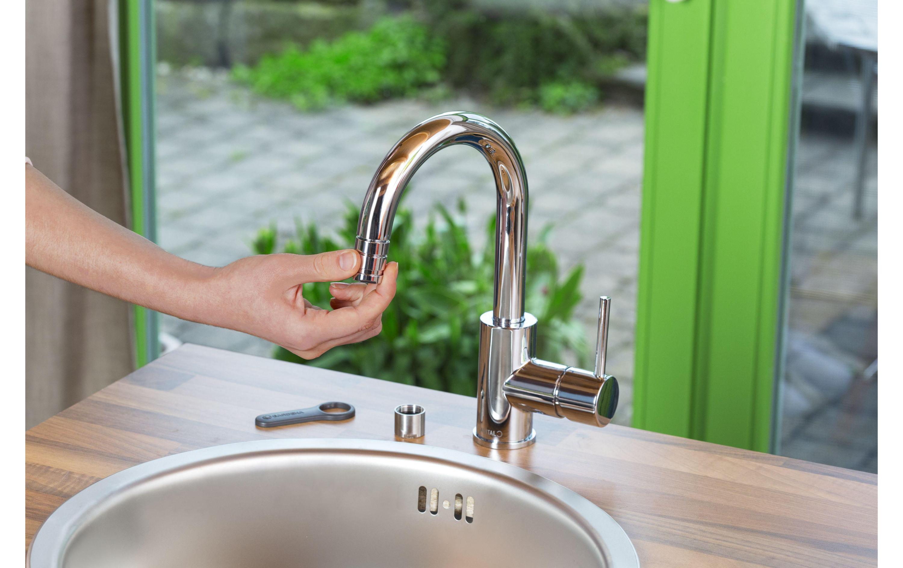 GARDENA Hahnverbinder M 24/M 22 für Indoor-Wasserhähne