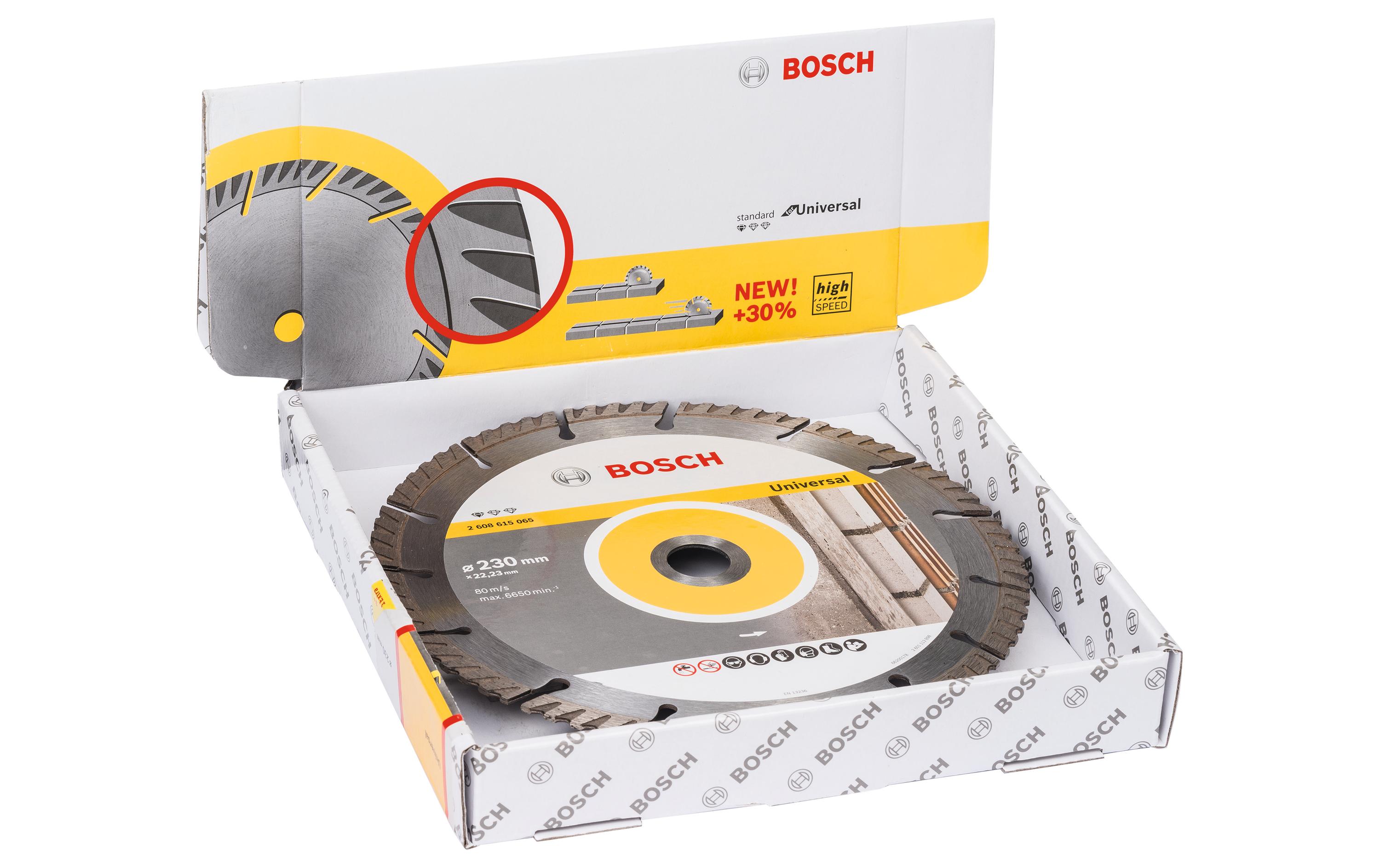 Bosch Professional Diamanttrennscheibe Standard for Universal 230 mm, 10 Stück