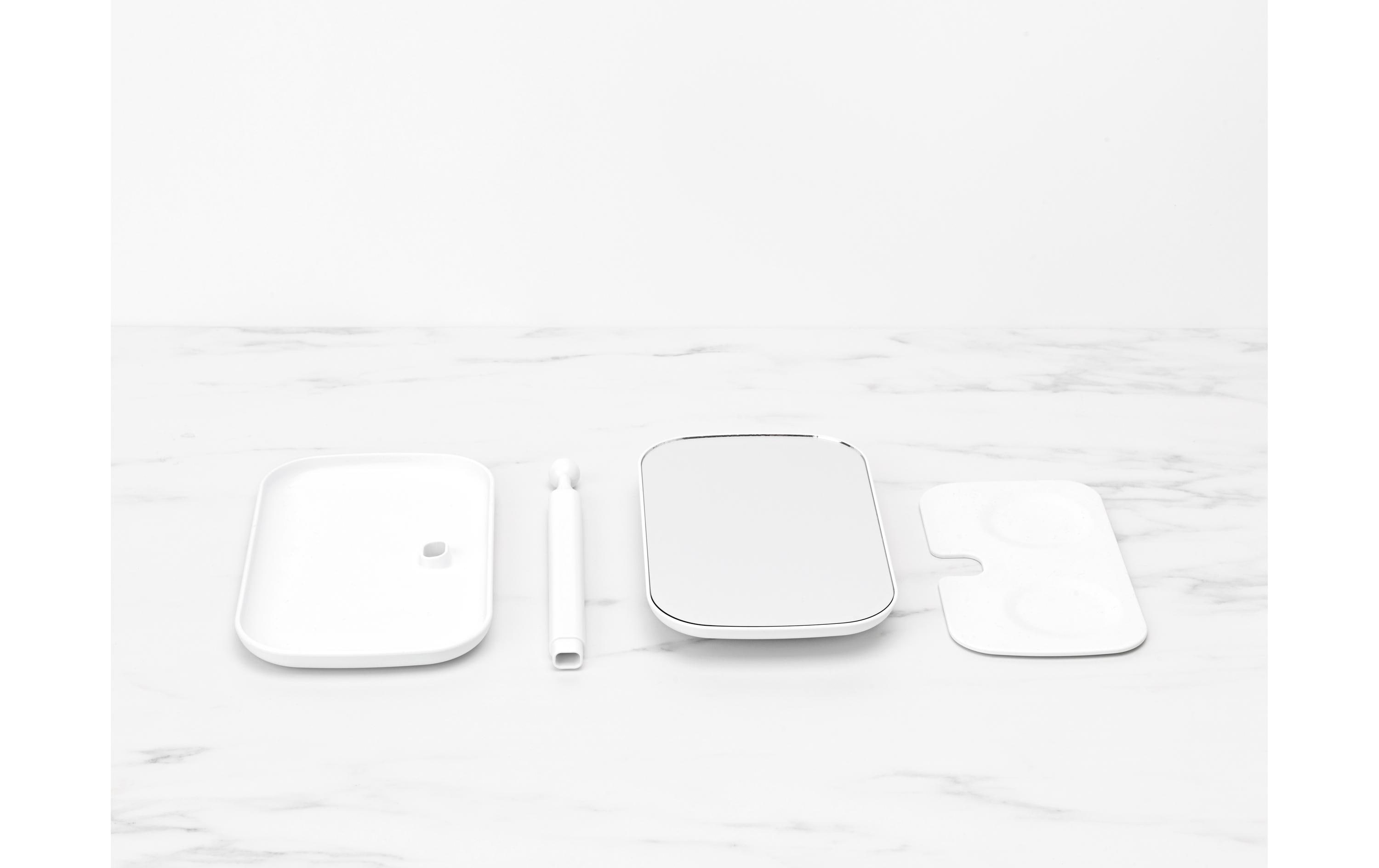 Brabantia Kosmetikspiegel ReNew mit Ablageschale, Weiss