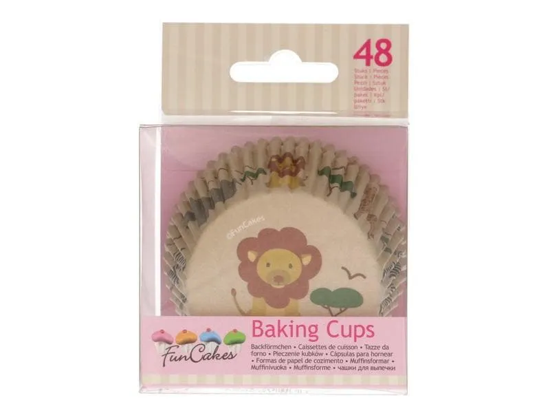 Funcakes Muffin Backform Safari 48 Stück