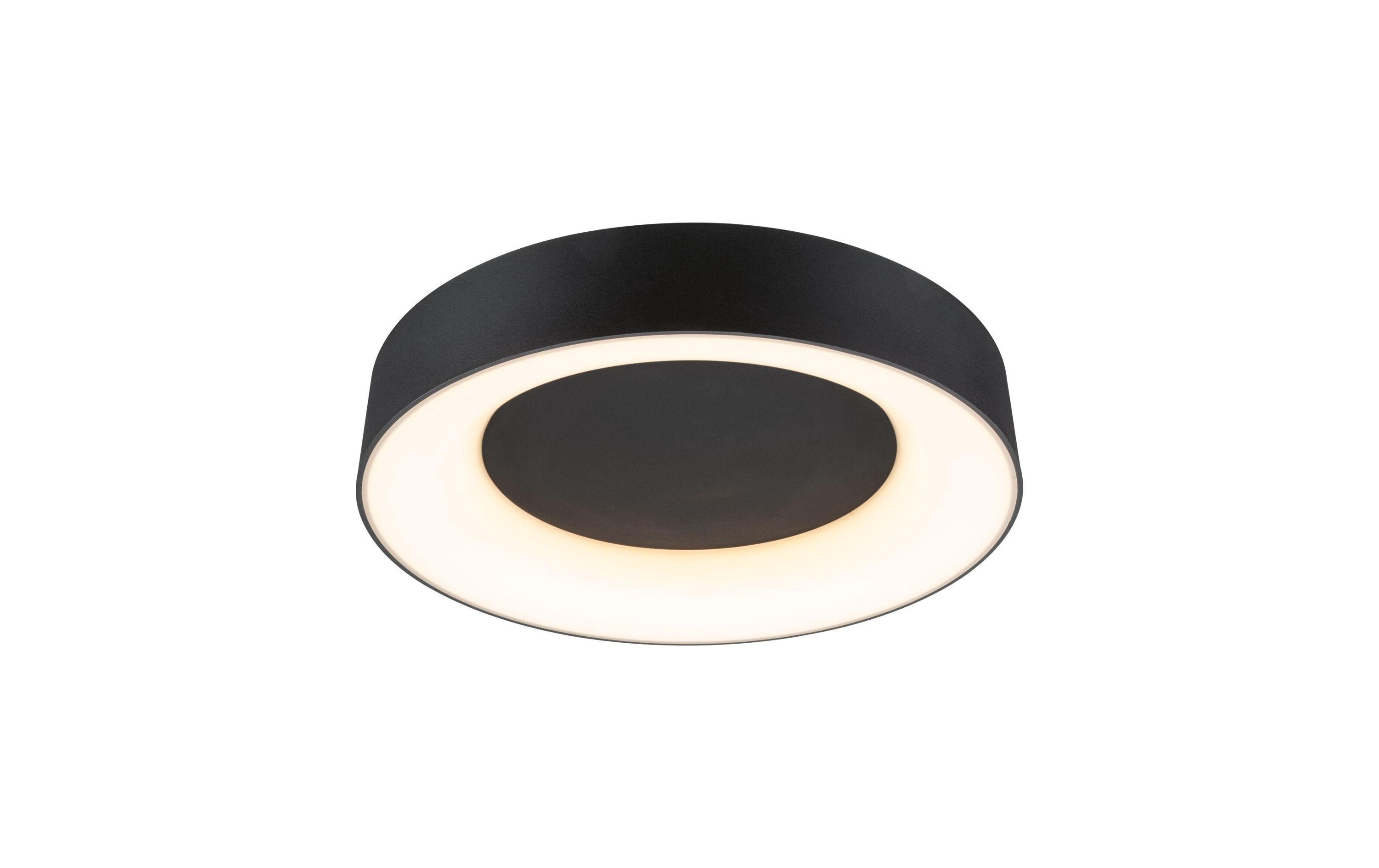 Paulmann Deckenleuchte Casca IP44, Schwarz matt