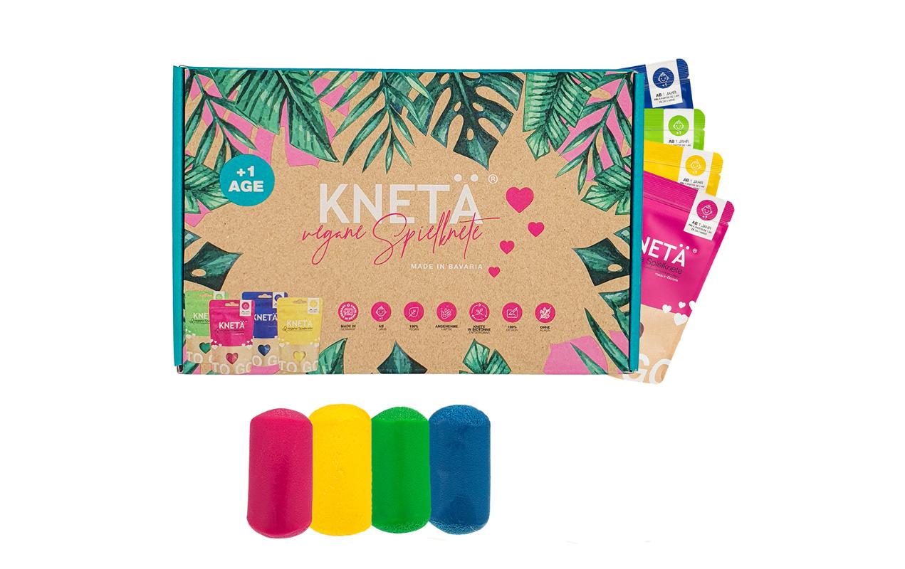 KNETÄ Vegane Spielknete 4er Bag Set, 100g KNETÄ Vegane Spielknete 4er Bag Set, 100g
