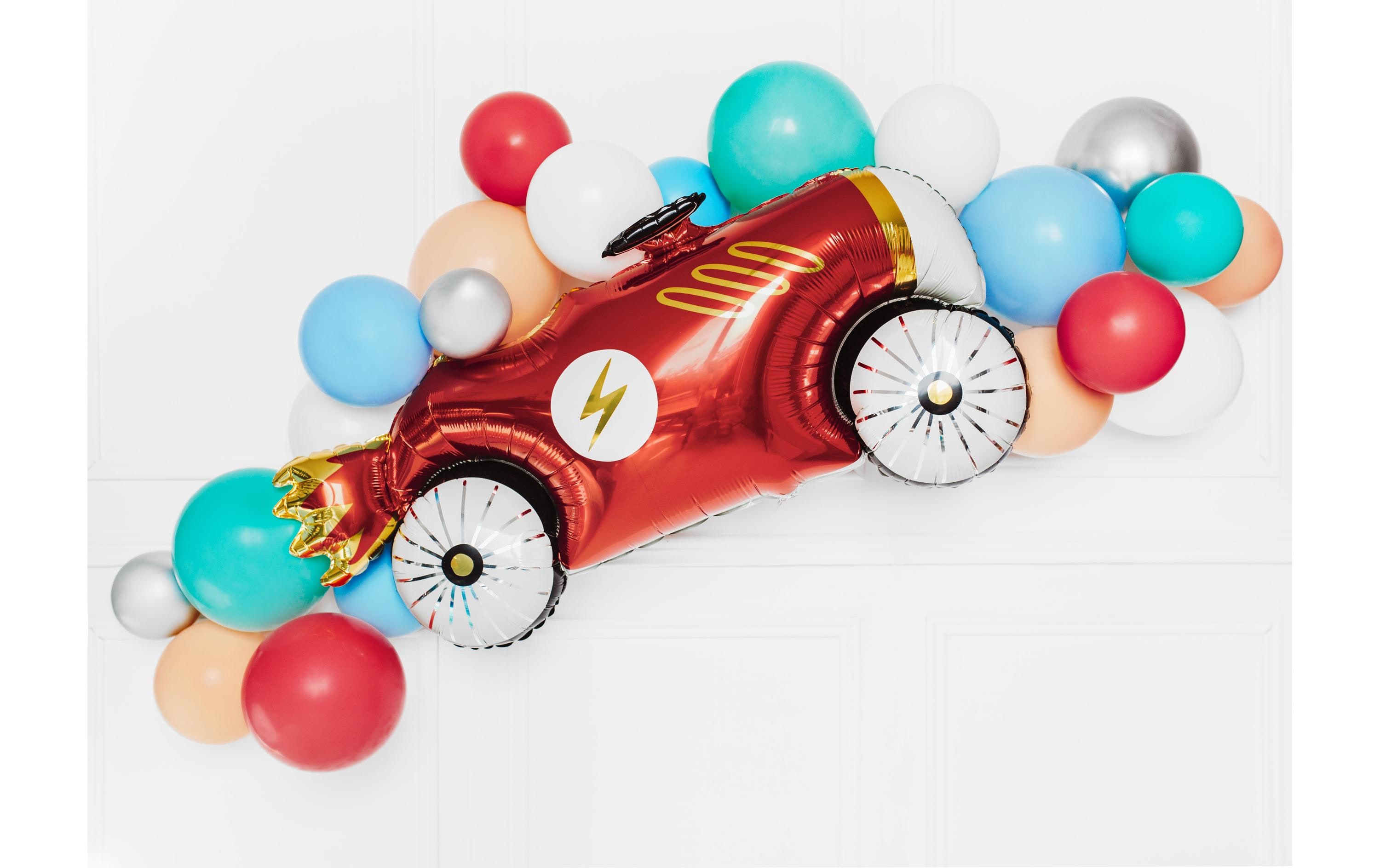 Partydeco Folienballon Car Rot