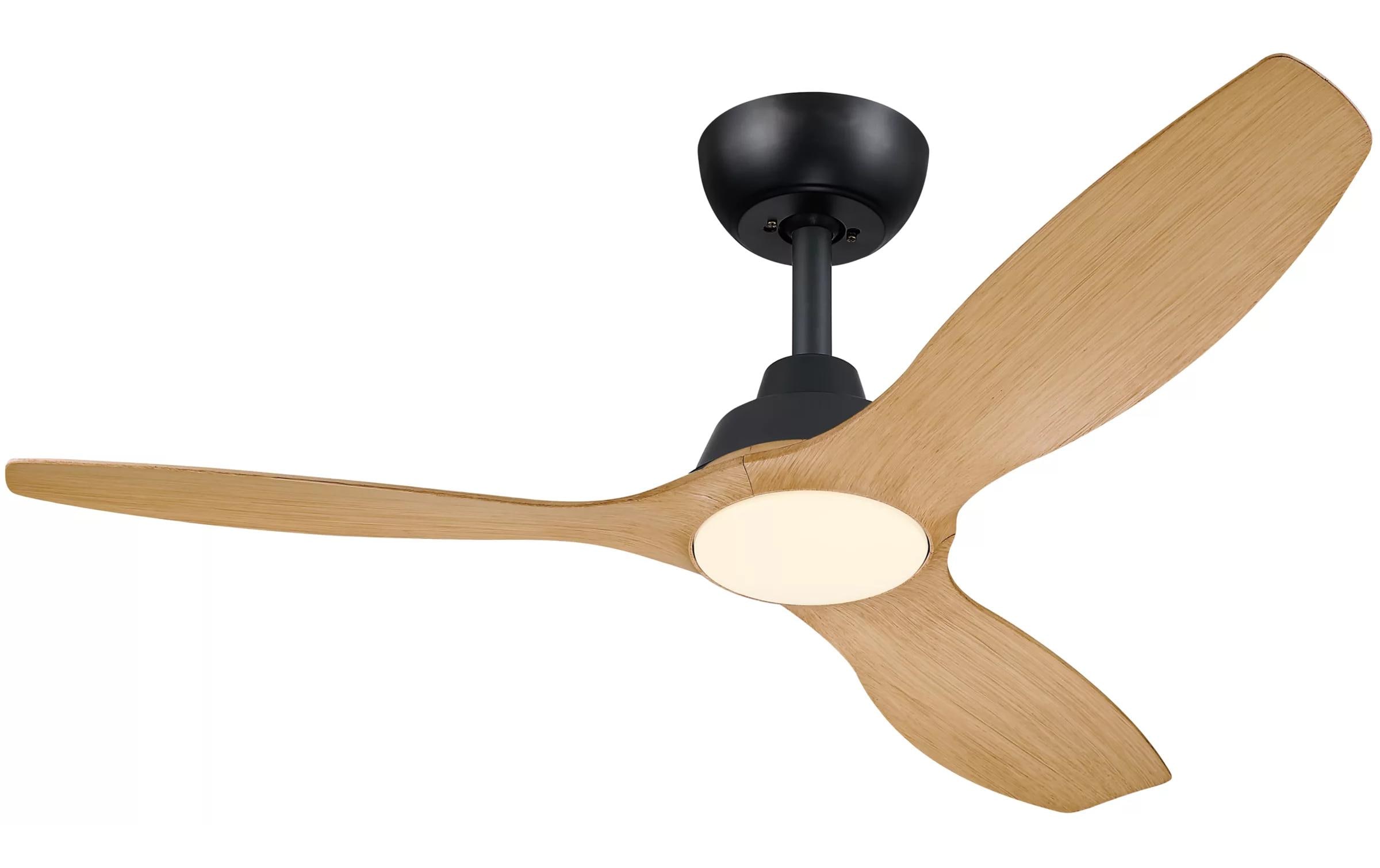 Philips LED-Deckenventilator Olas 35W, Schwarz / Holz
