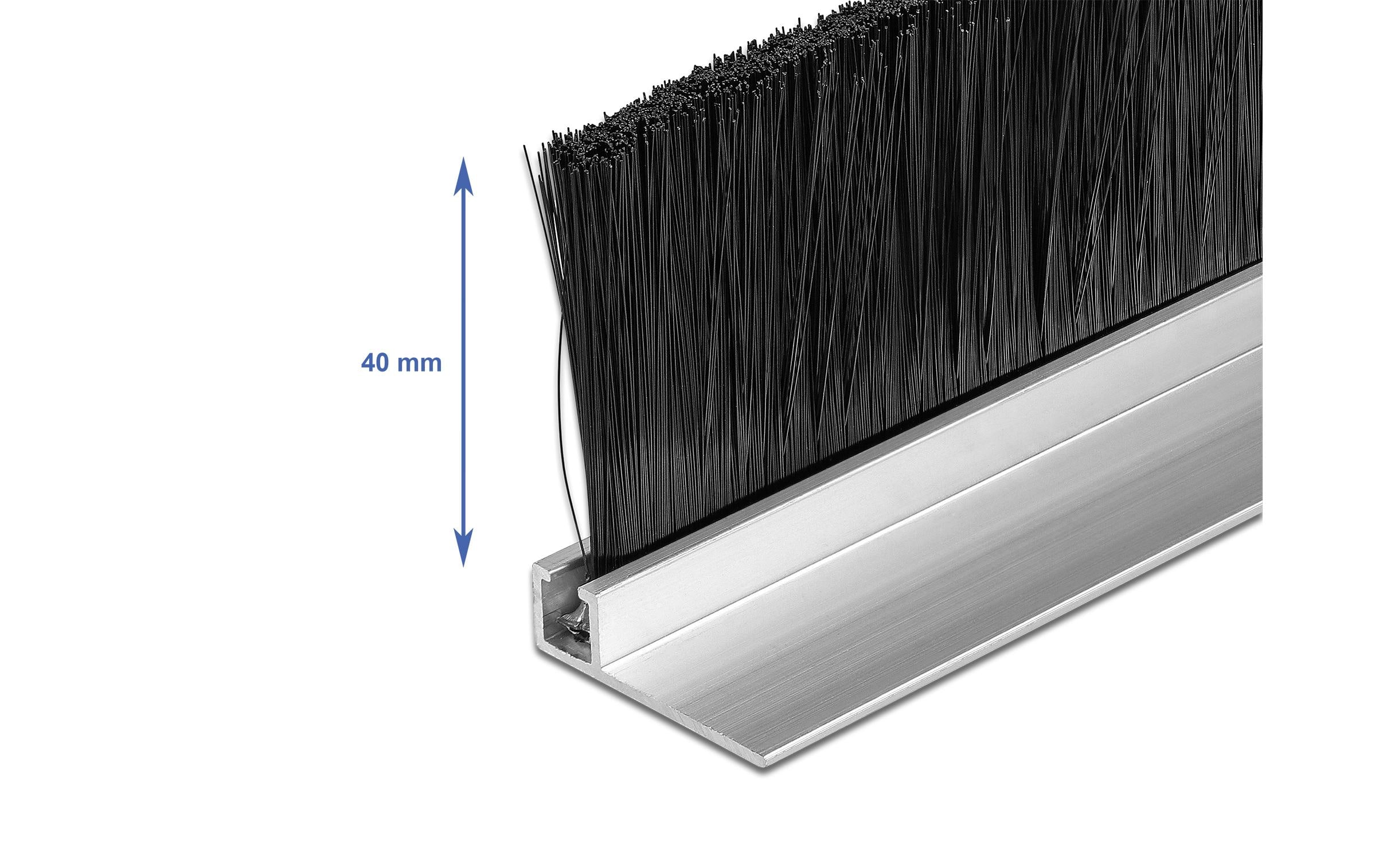 Delock Türdichtschiene Alu-Profil Gewinkelt, 1 m x 40 mm