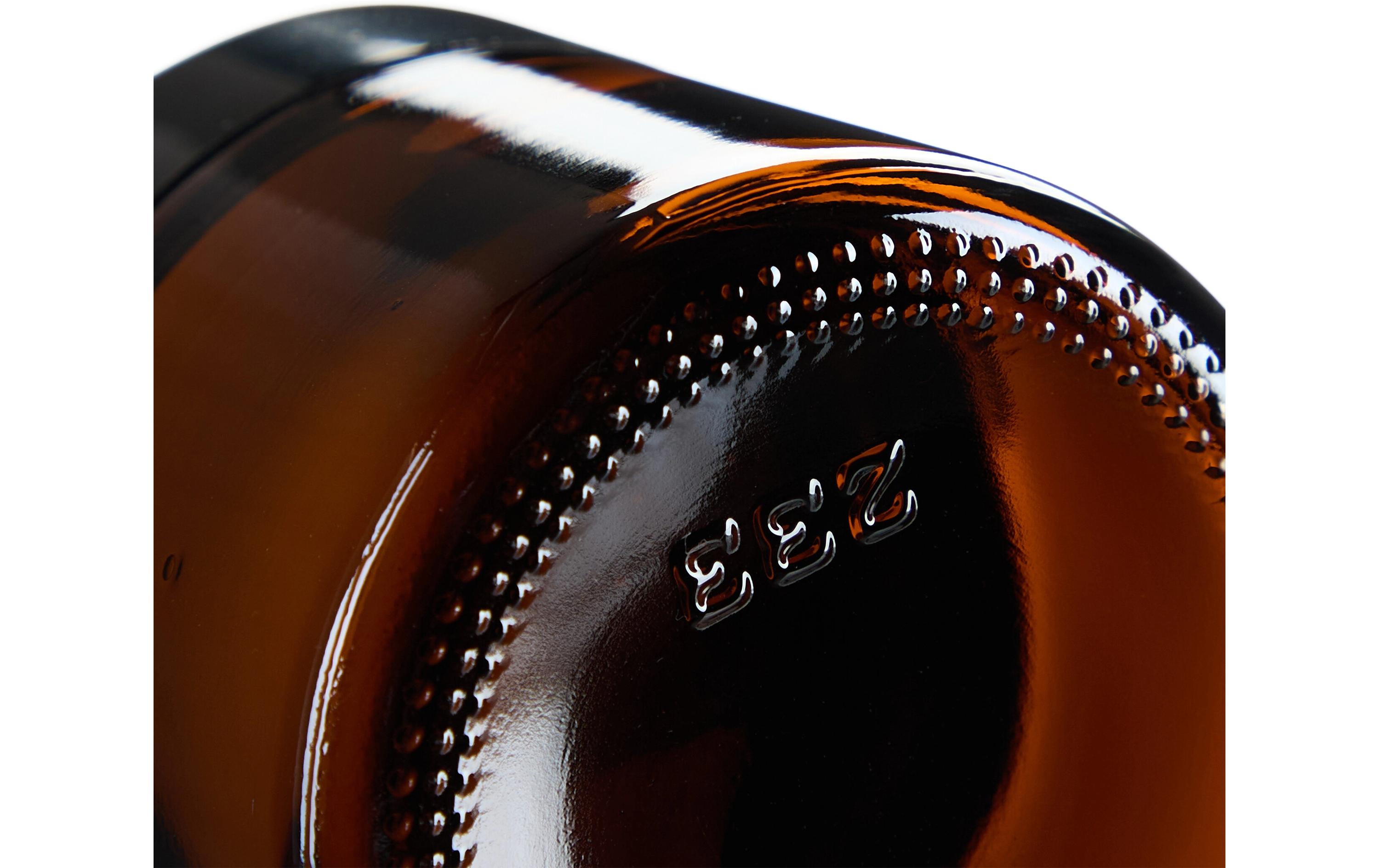 relaxdays Braunglas Salbentiegel 60 ml, 16 Stück