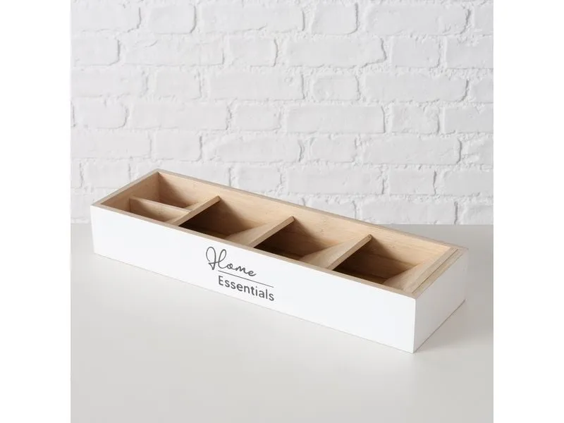 Boltze Aufbewahrungskiste Essentials 40 x 12 cm, Weiss Boltze Aufbewahrungskiste Essentials 40 x 12 cm, Weiss