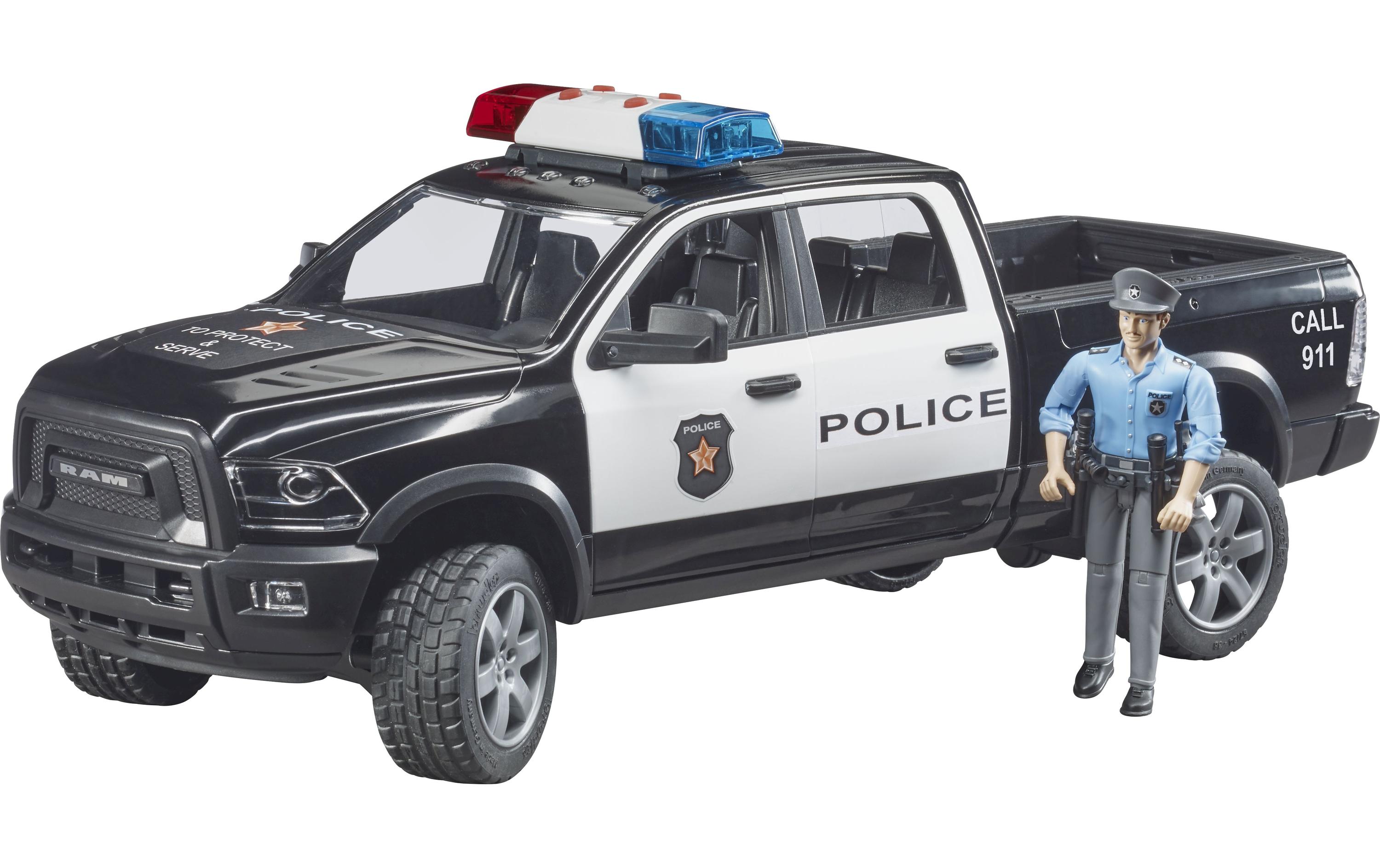 Bruder Spielwaren Polizei Pickup mit Polizist